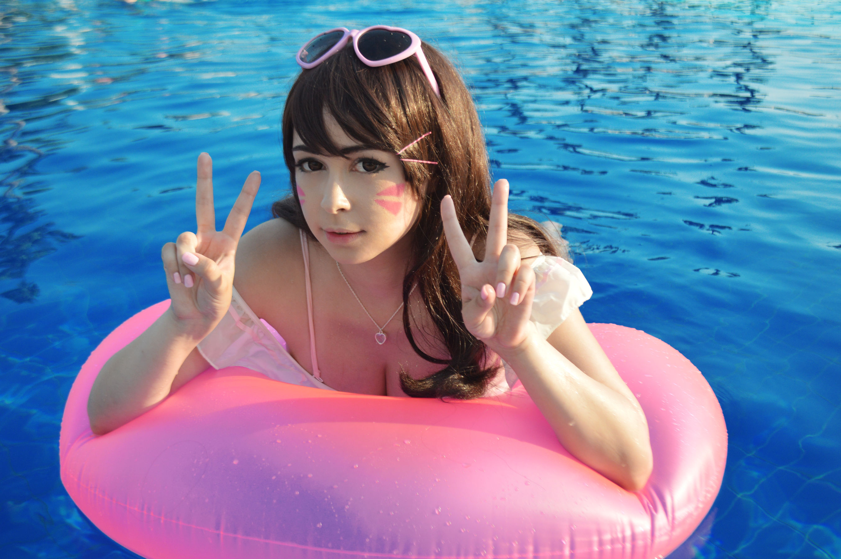 [福利COS] Yoshinobi - Swimsuit D.va/(12P)