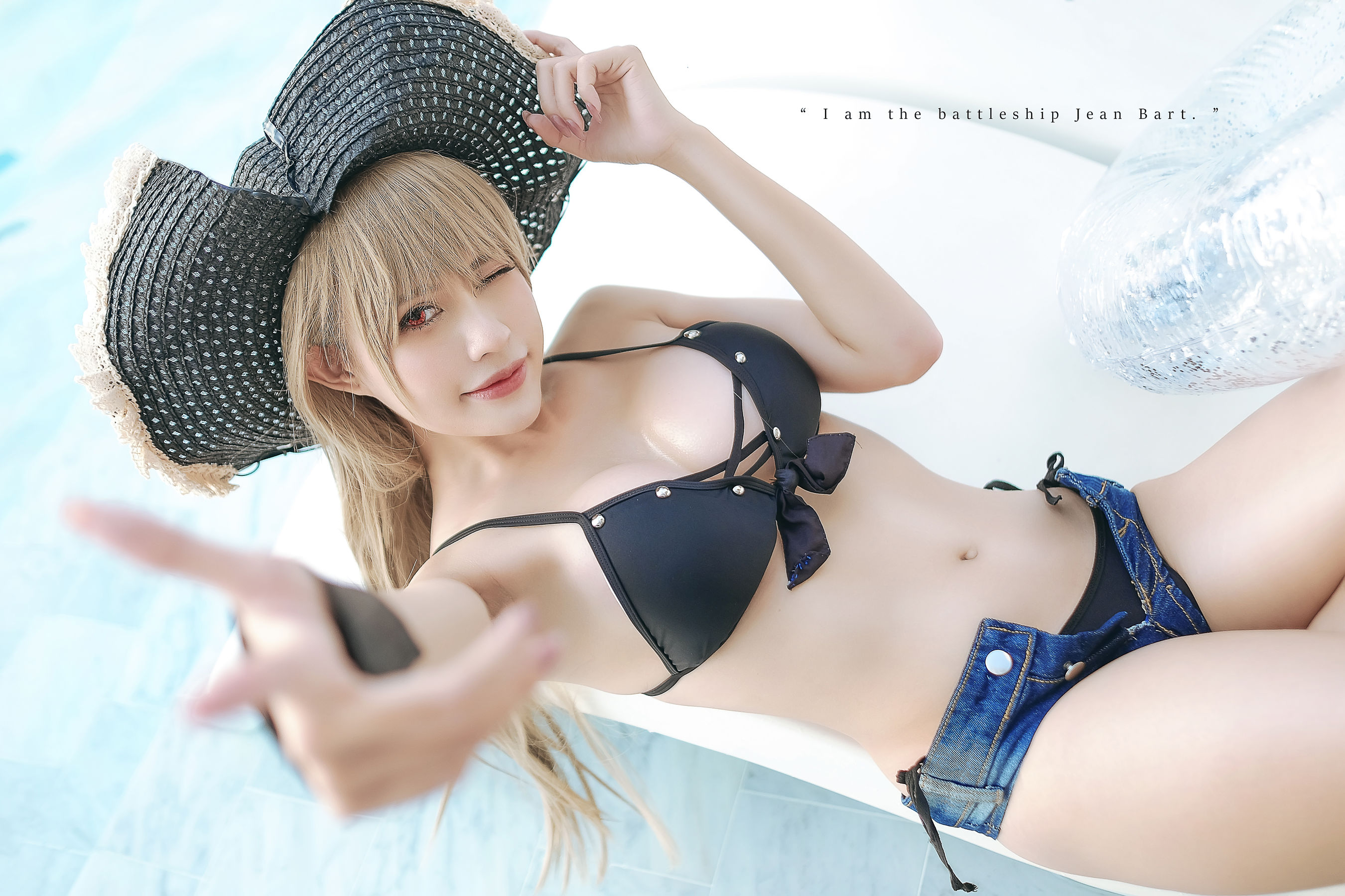 [福利COS] PingPing - Jean Bart Swimsuit/(12P)