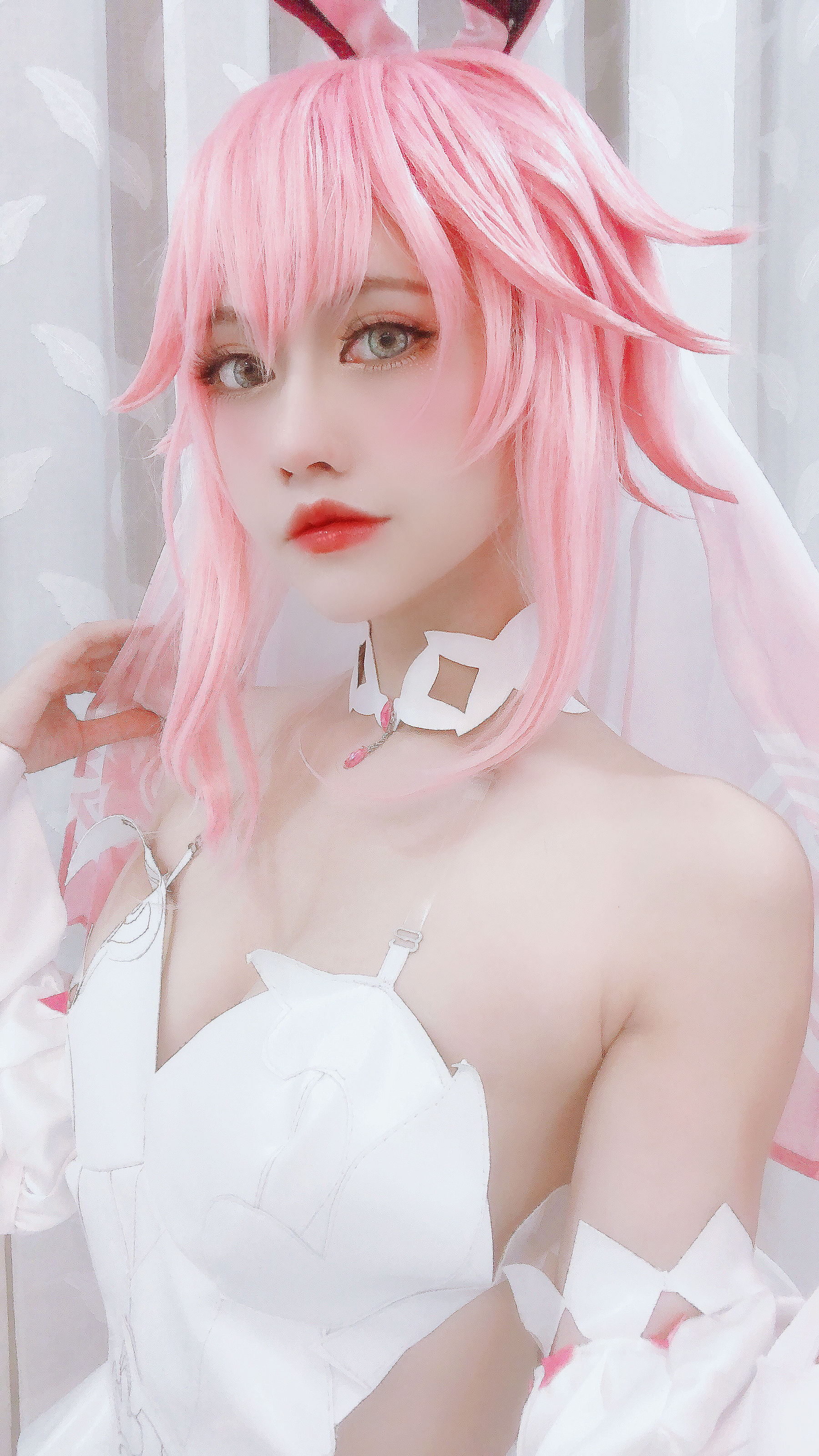 [福利COS] PingPing - Yae Sakura Wedding dress/(13P)