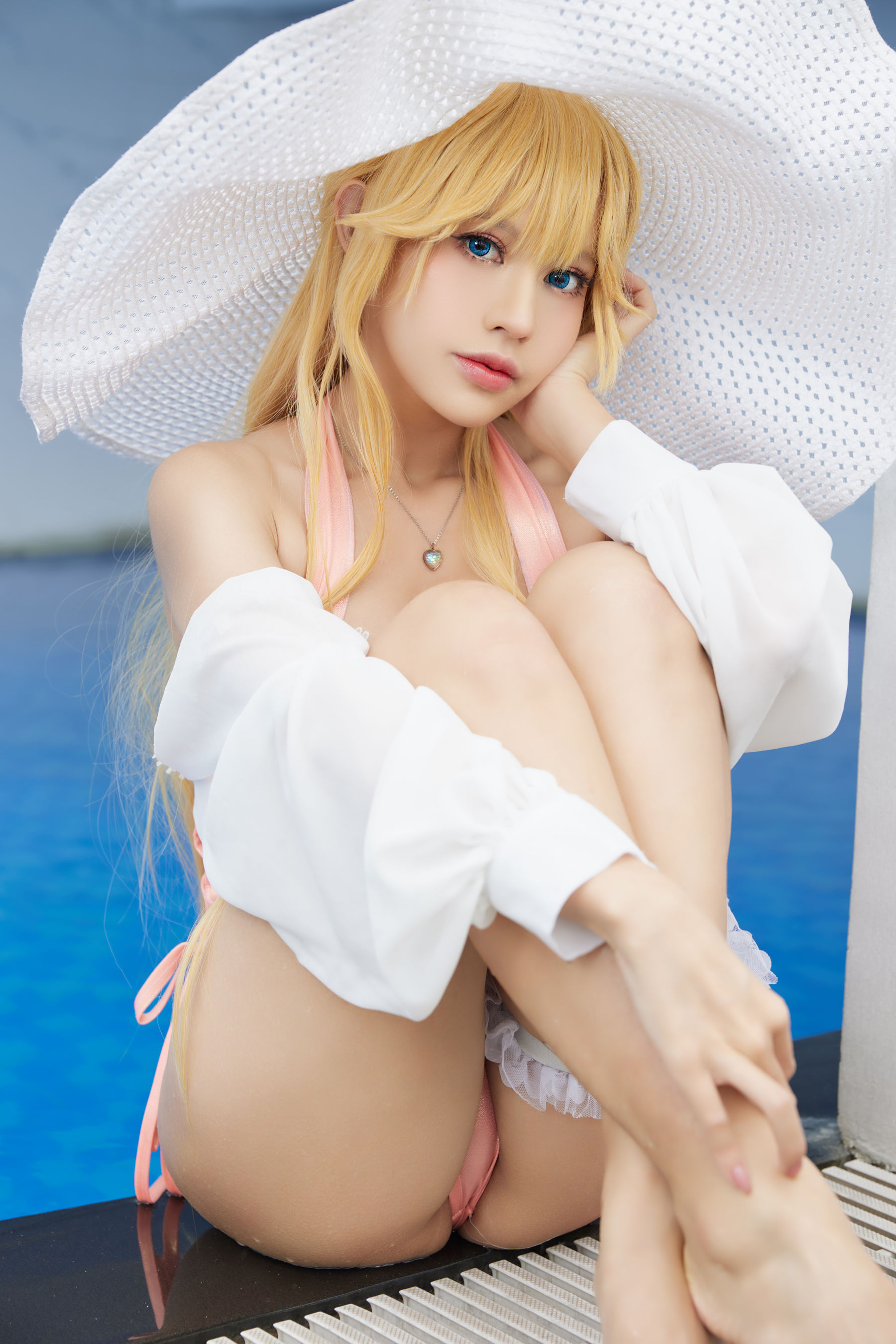 [福利COS] PingPing - Richelieu Swimsuit/(16P)