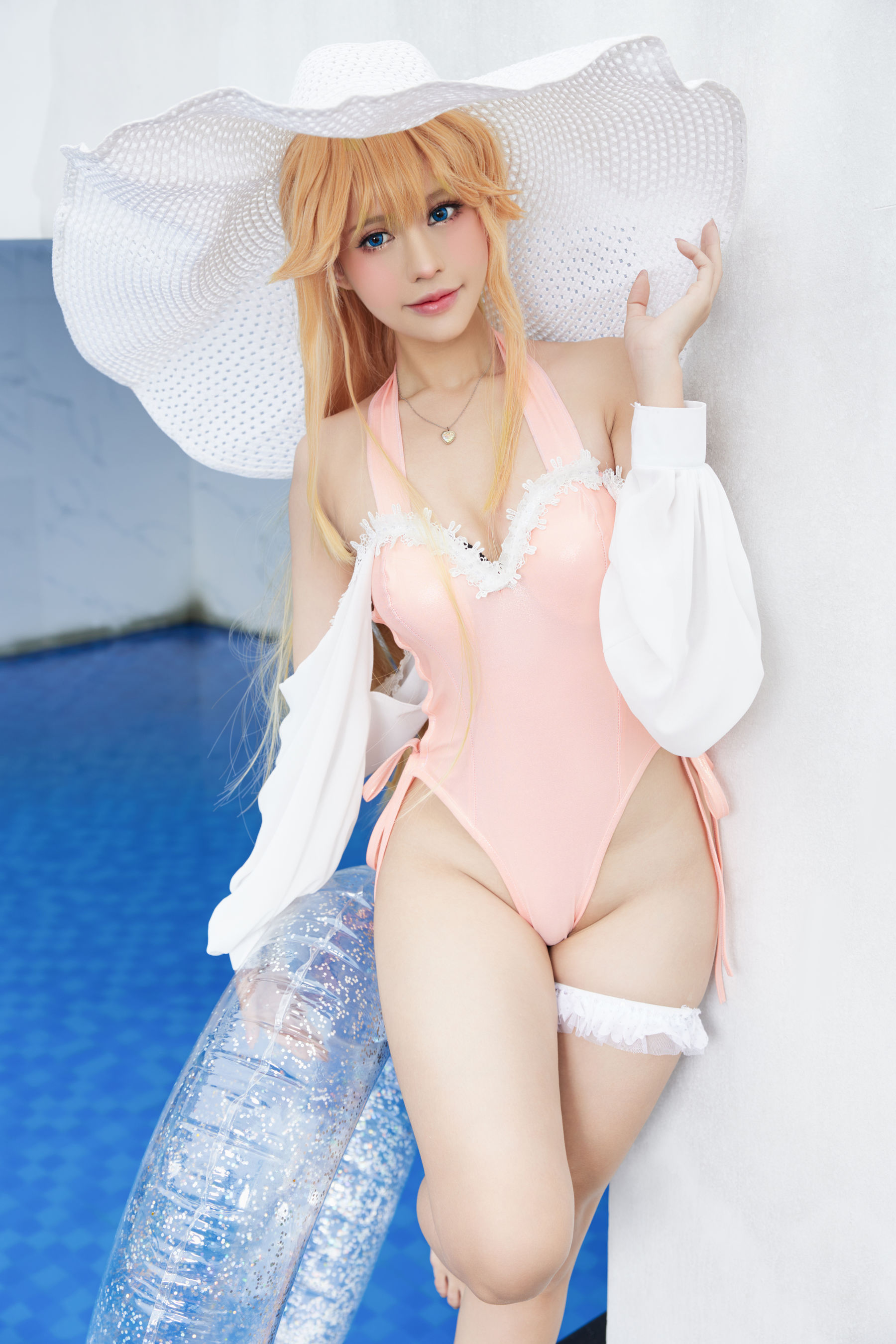 [福利COS] PingPing - Richelieu Swimsuit/(16P)