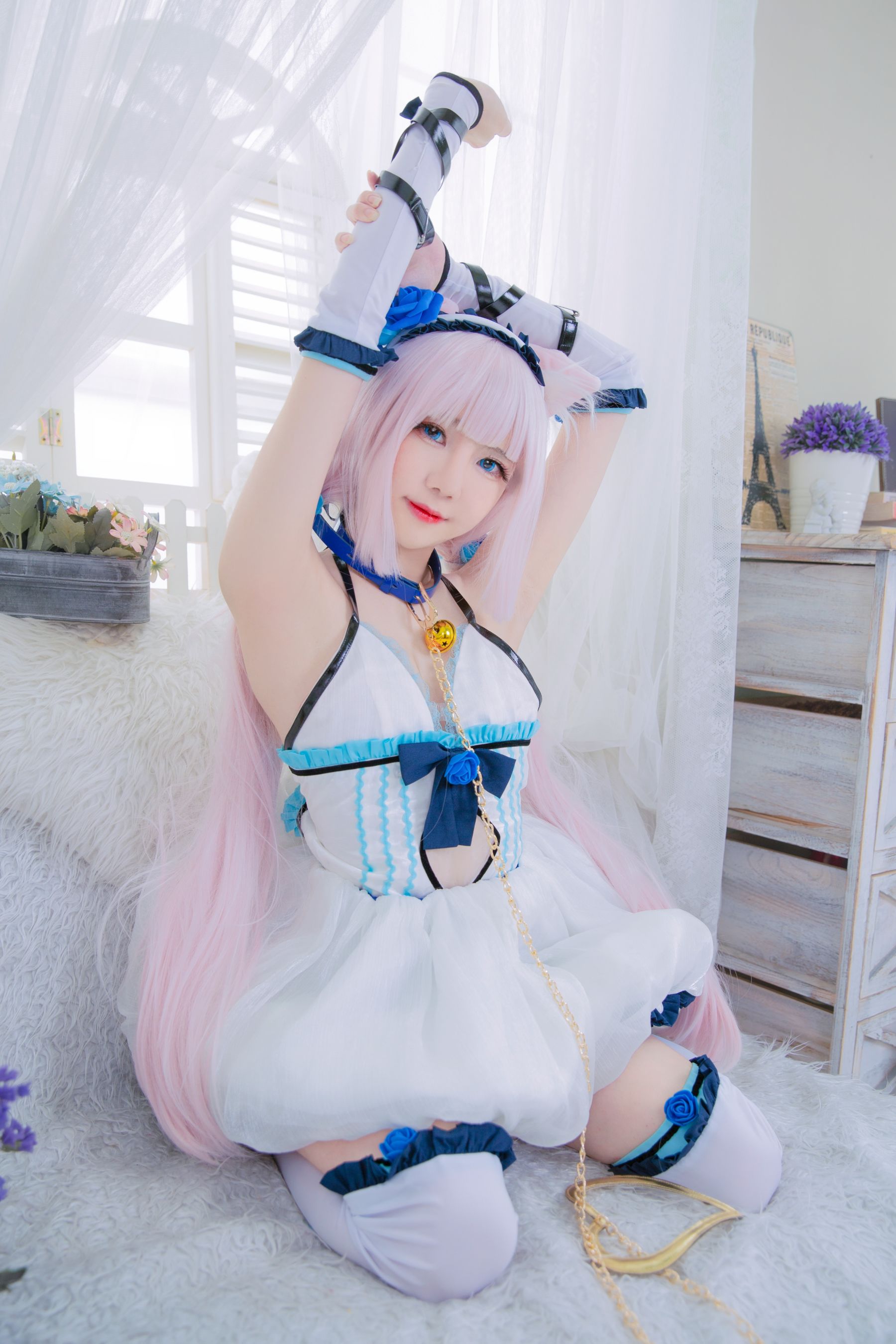 [福利COS] Sally Dorasnow - Nekopara Vanilla Lingerie/(40P)