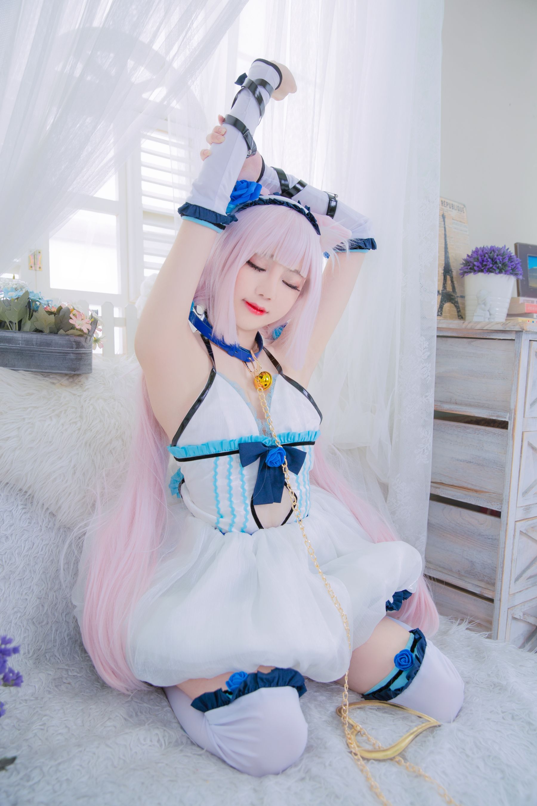 [福利COS] Sally Dorasnow - Nekopara Vanilla Lingerie/(40P)