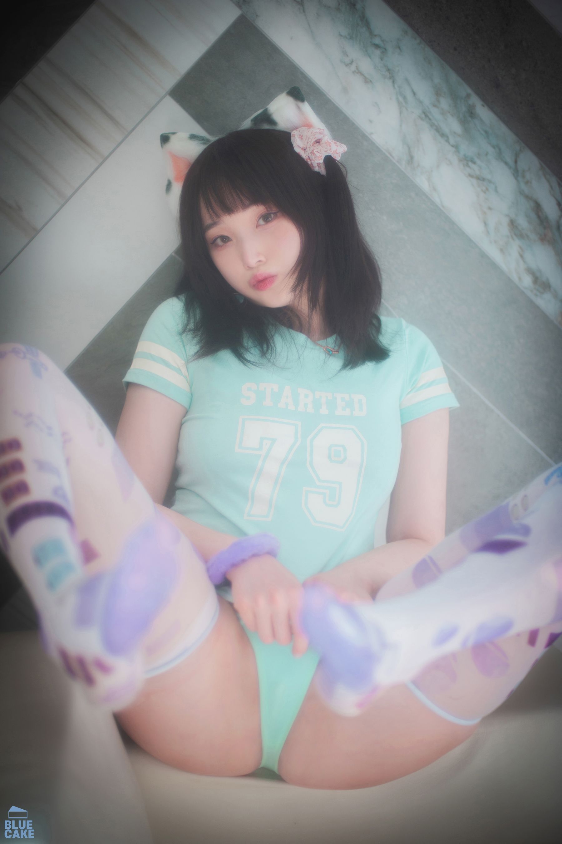 [BLUECAKE]  Bambi - Naughty Cats Pink & Mint/(168P)