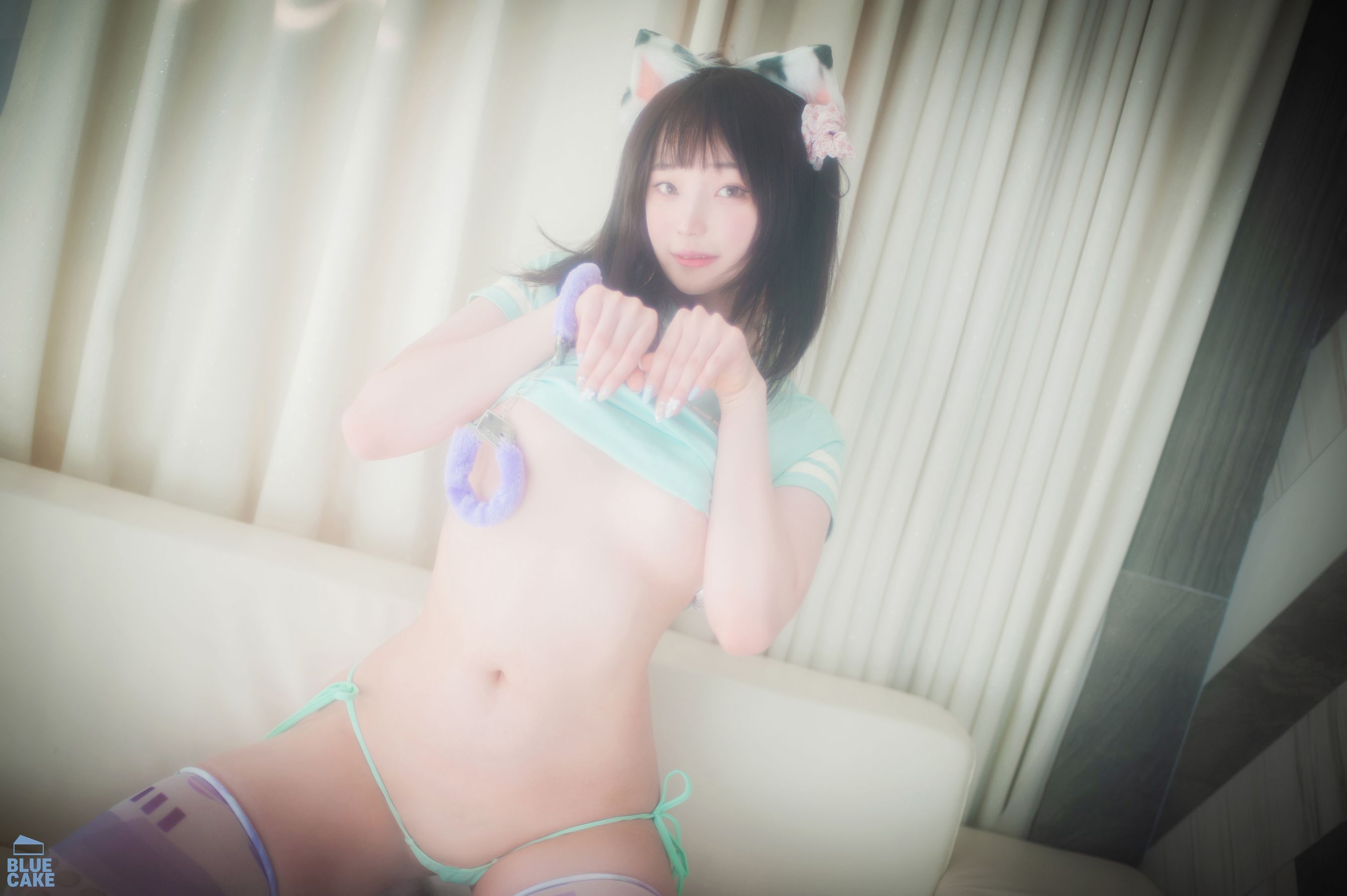 [BLUECAKE]  Bambi - Naughty Cats Pink & Mint/(168P)