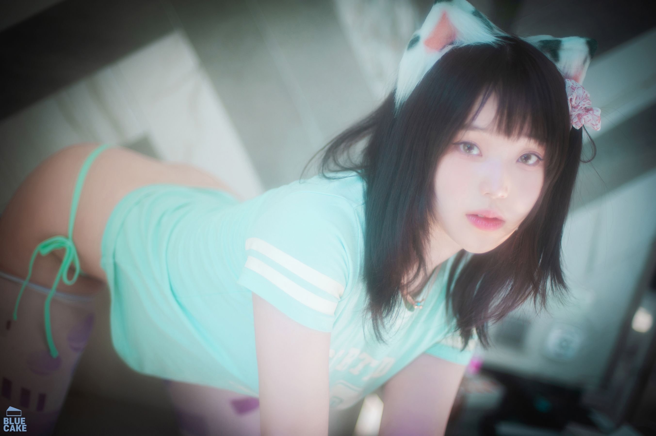 [BLUECAKE]  Bambi - Naughty Cats Pink & Mint/(168P)