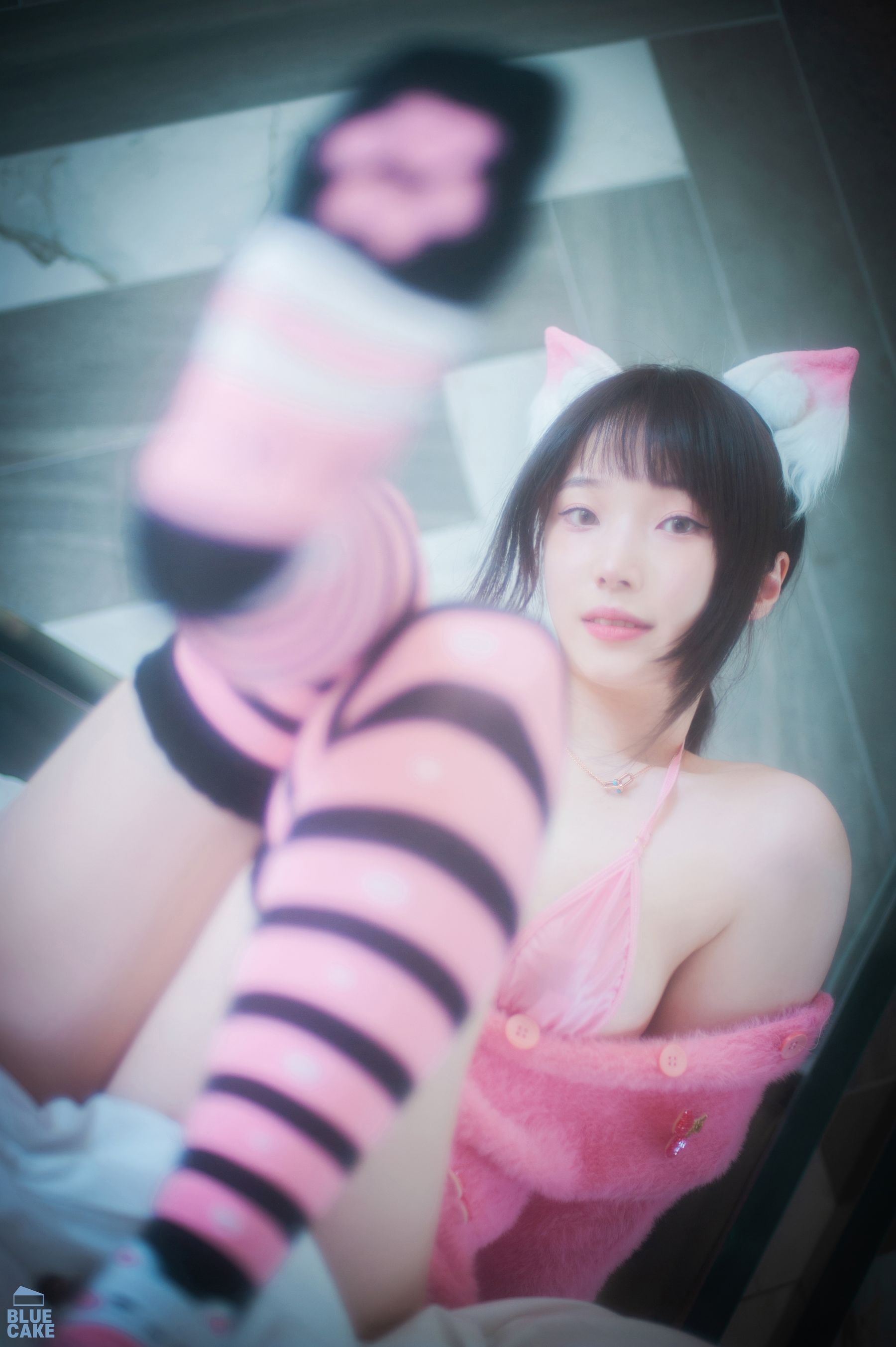 [BLUECAKE]  Bambi - Naughty Cats Pink & Mint/(168P)