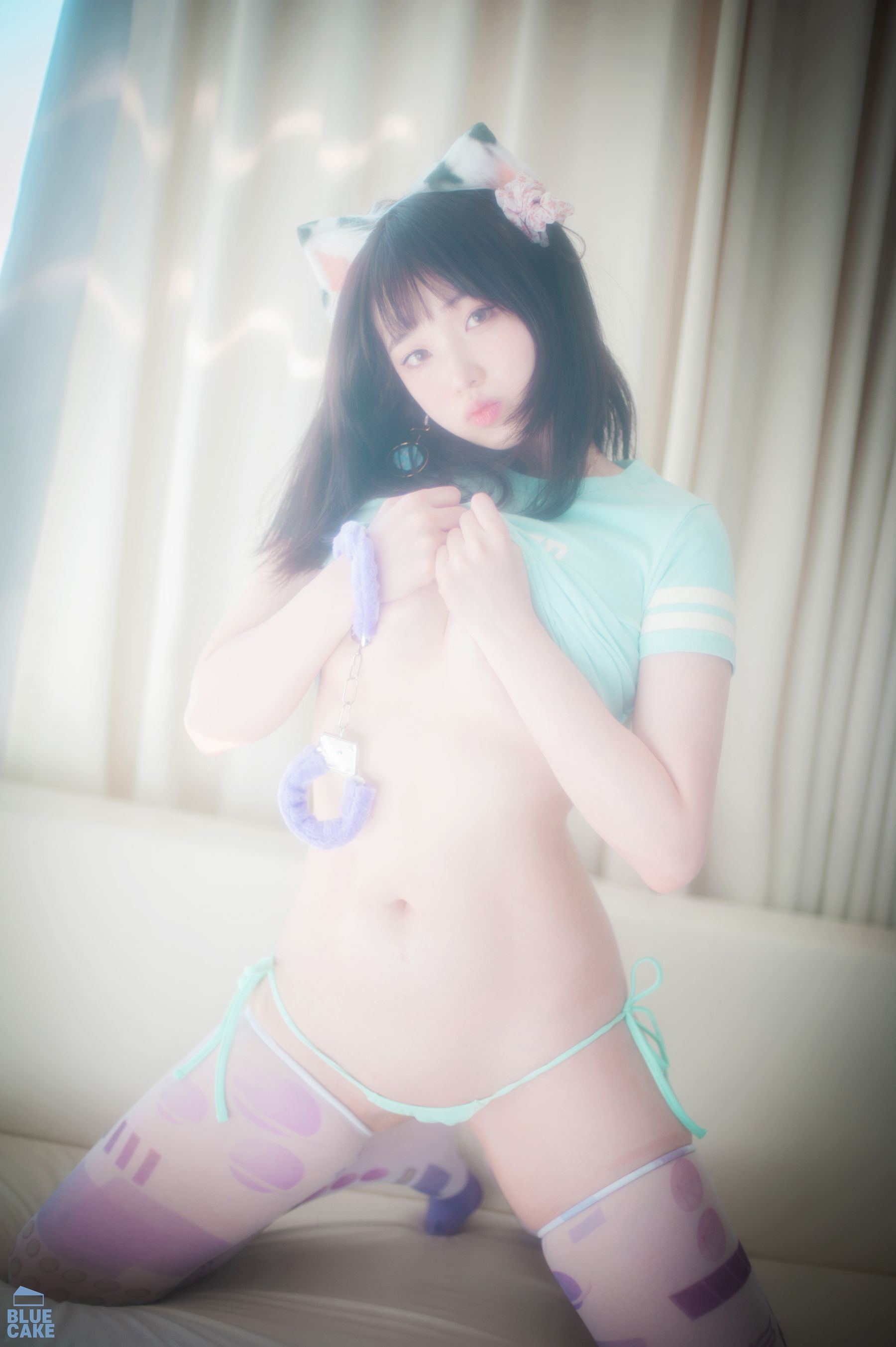 [BLUECAKE]  Bambi - Naughty Cats Pink & Mint/(168P)