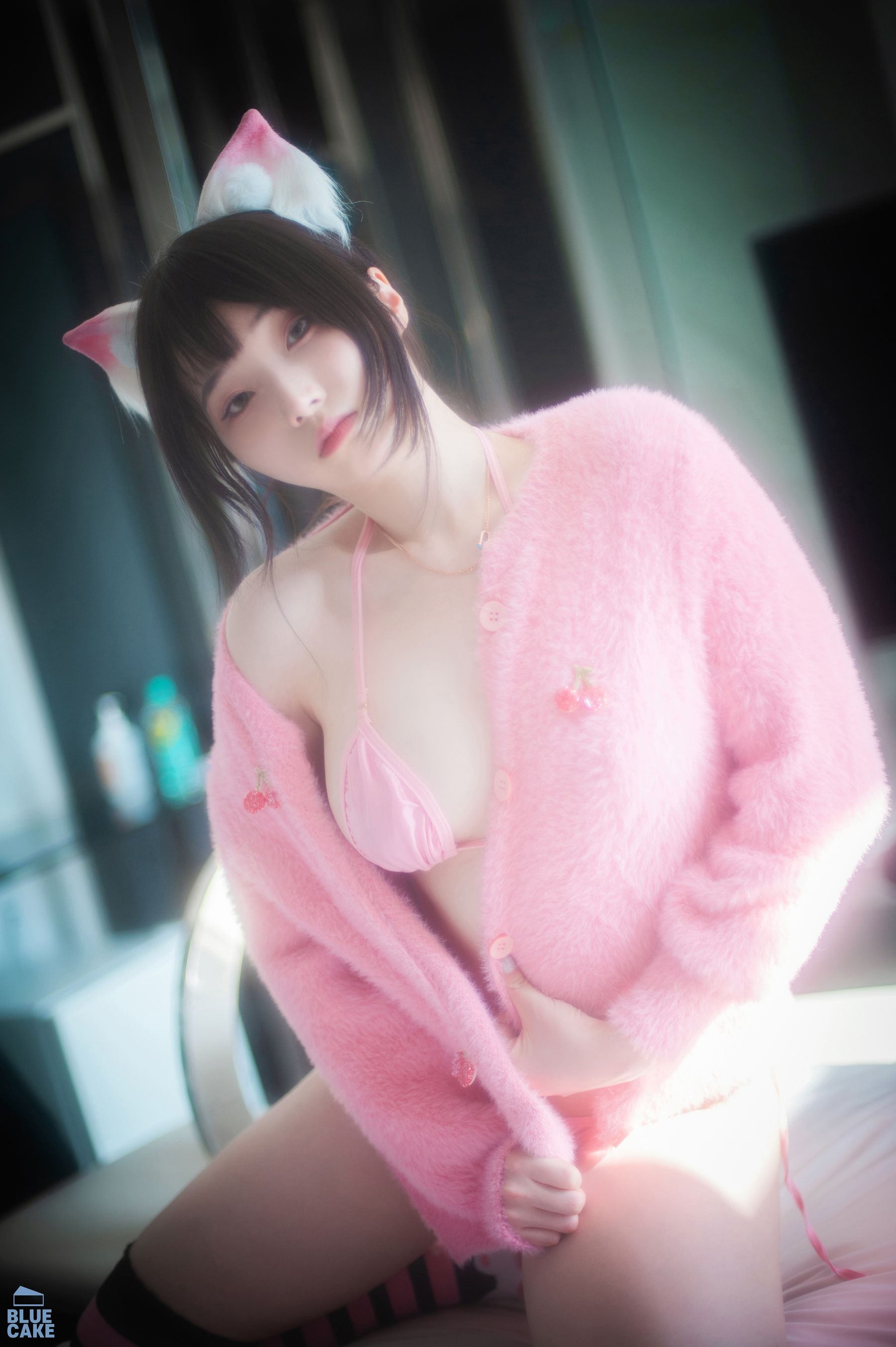 [BLUECAKE]  Bambi - Naughty Cats Pink & Mint/(168P)