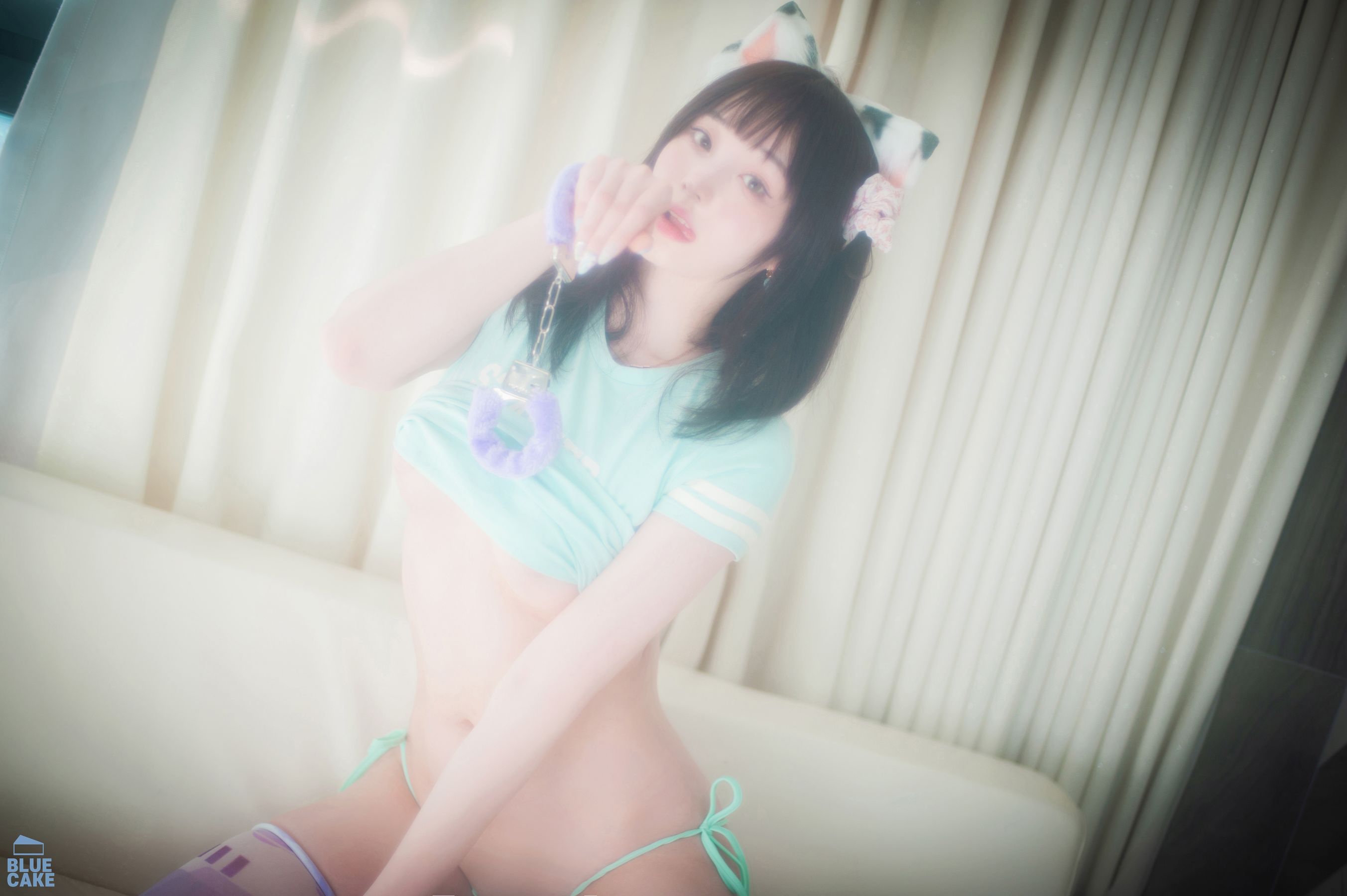 [BLUECAKE]  Bambi - Naughty Cats Pink & Mint/(168P)