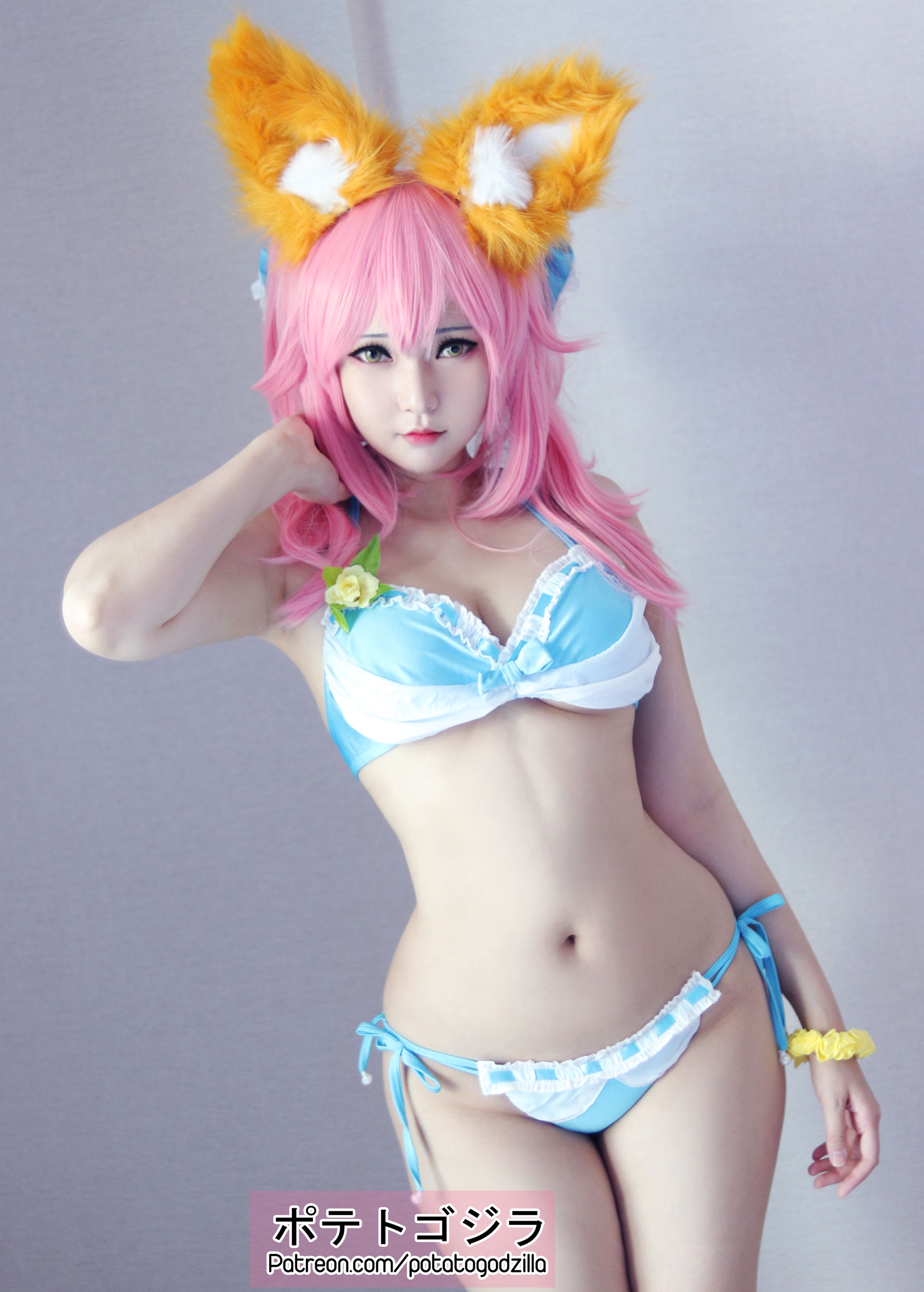 [福利COS] Coser小姐姐Potato Godzilla - Tamamo Bikini/(20P)