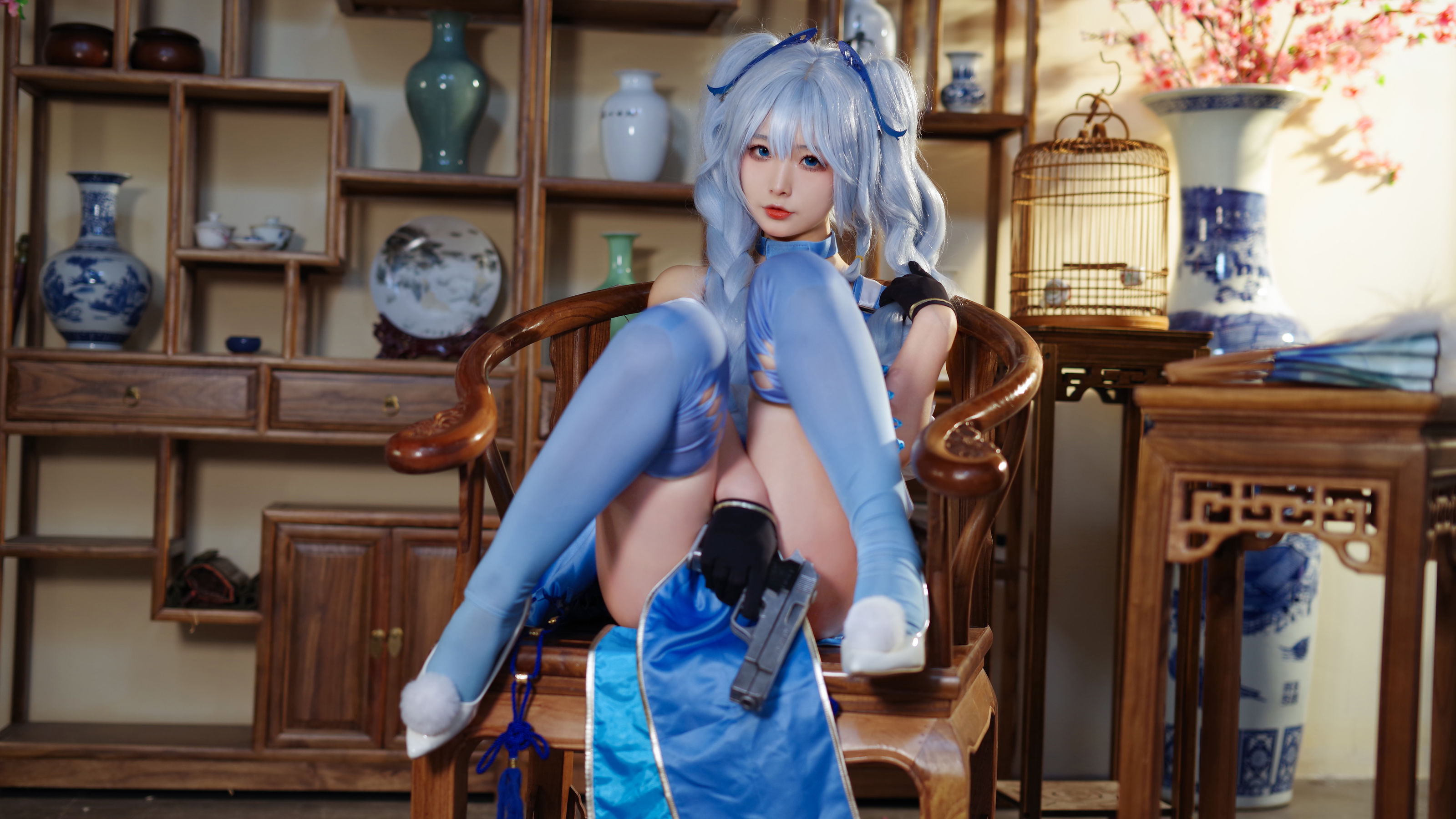 [福利COS] yuuhui玉汇 - PA-15 翠雀媚/(31P)