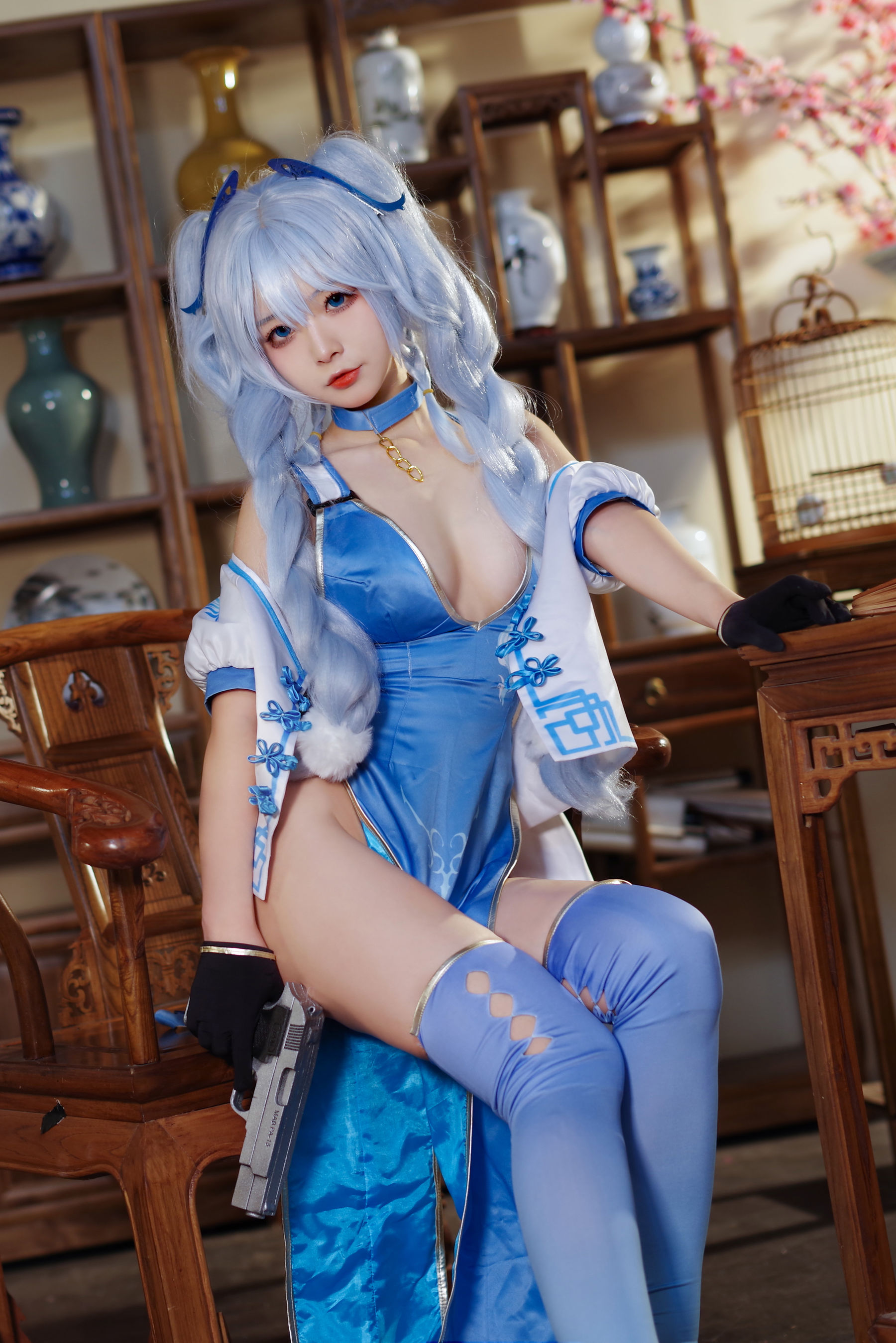 [福利COS] yuuhui玉汇 - PA-15 翠雀媚/(31P)