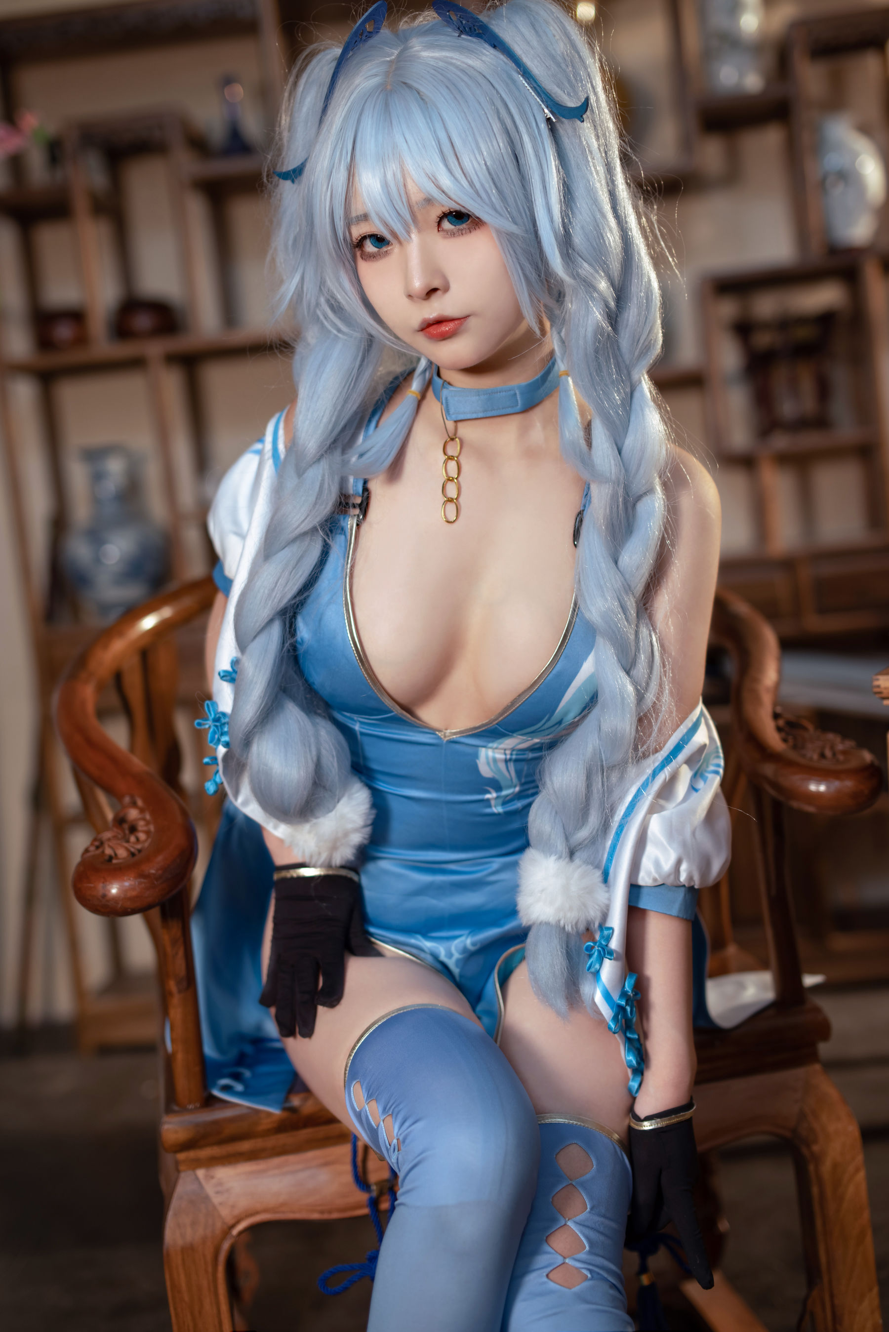 [福利COS] yuuhui玉汇 - PA-15 翠雀媚/(31P)