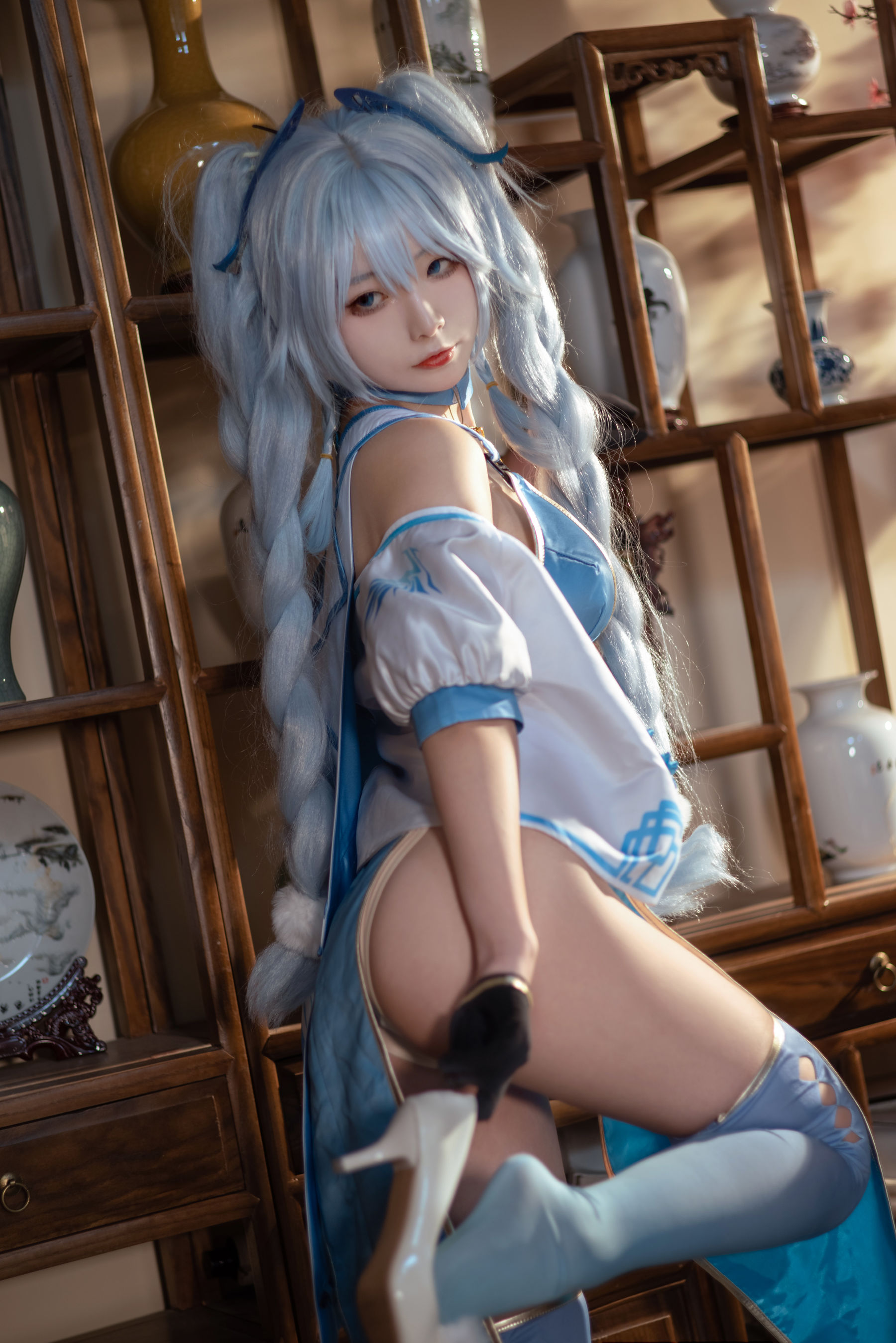 [福利COS] yuuhui玉汇 - PA-15 翠雀媚/(31P)