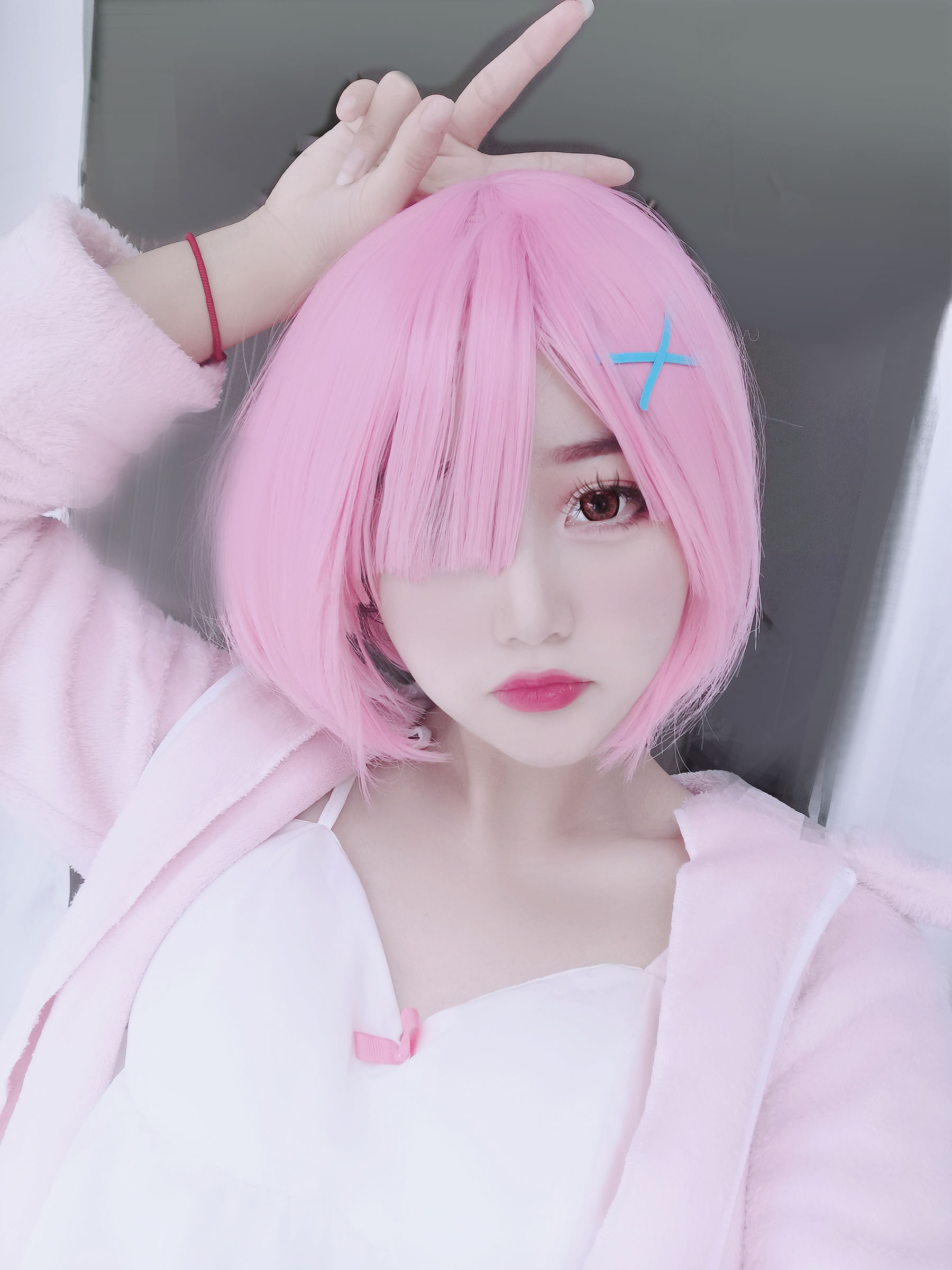 [福利COS] eloise软软 - 拉姆睡衣/(80P)