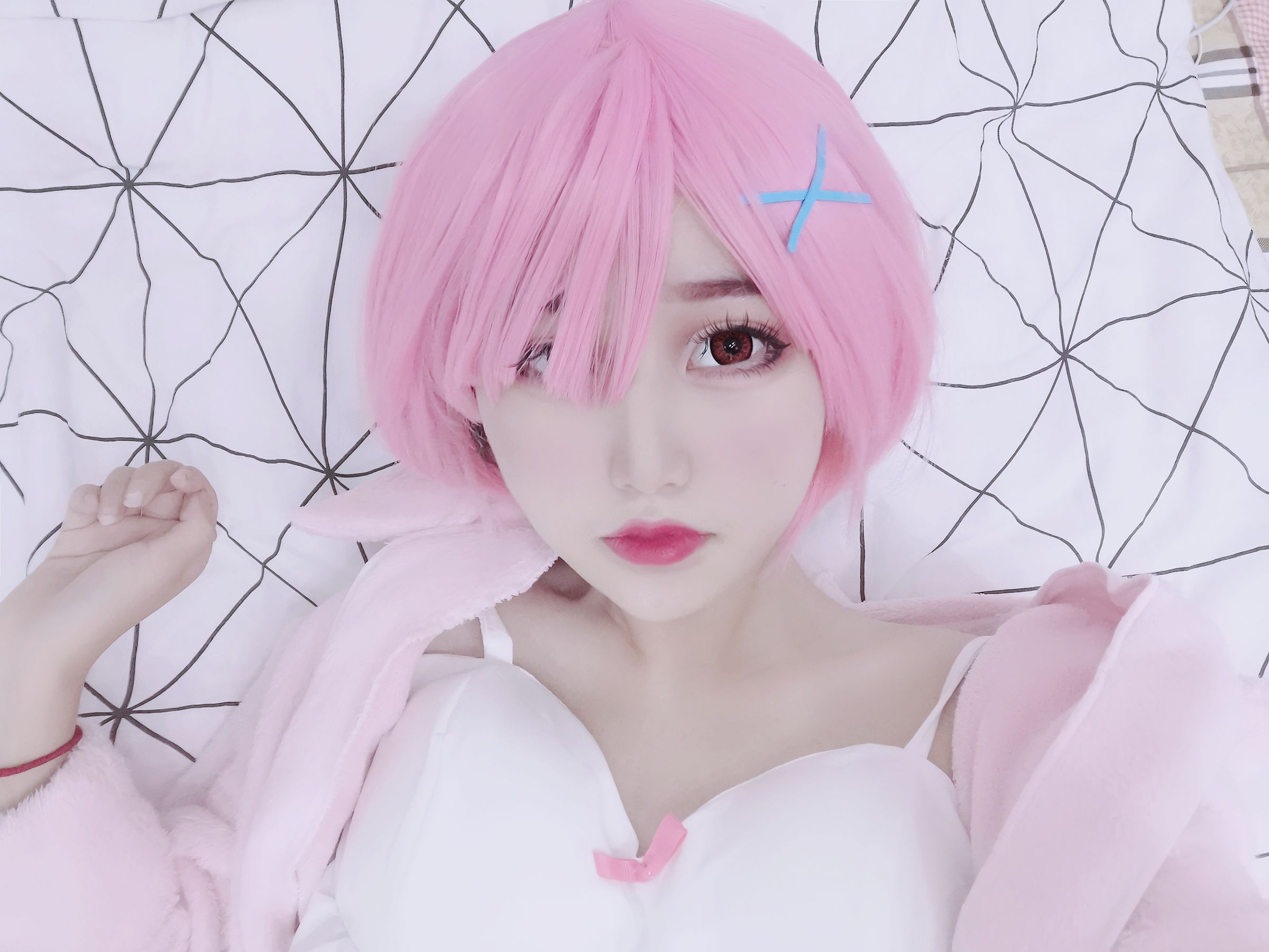 [福利COS] eloise软软 - 拉姆睡衣/(80P)