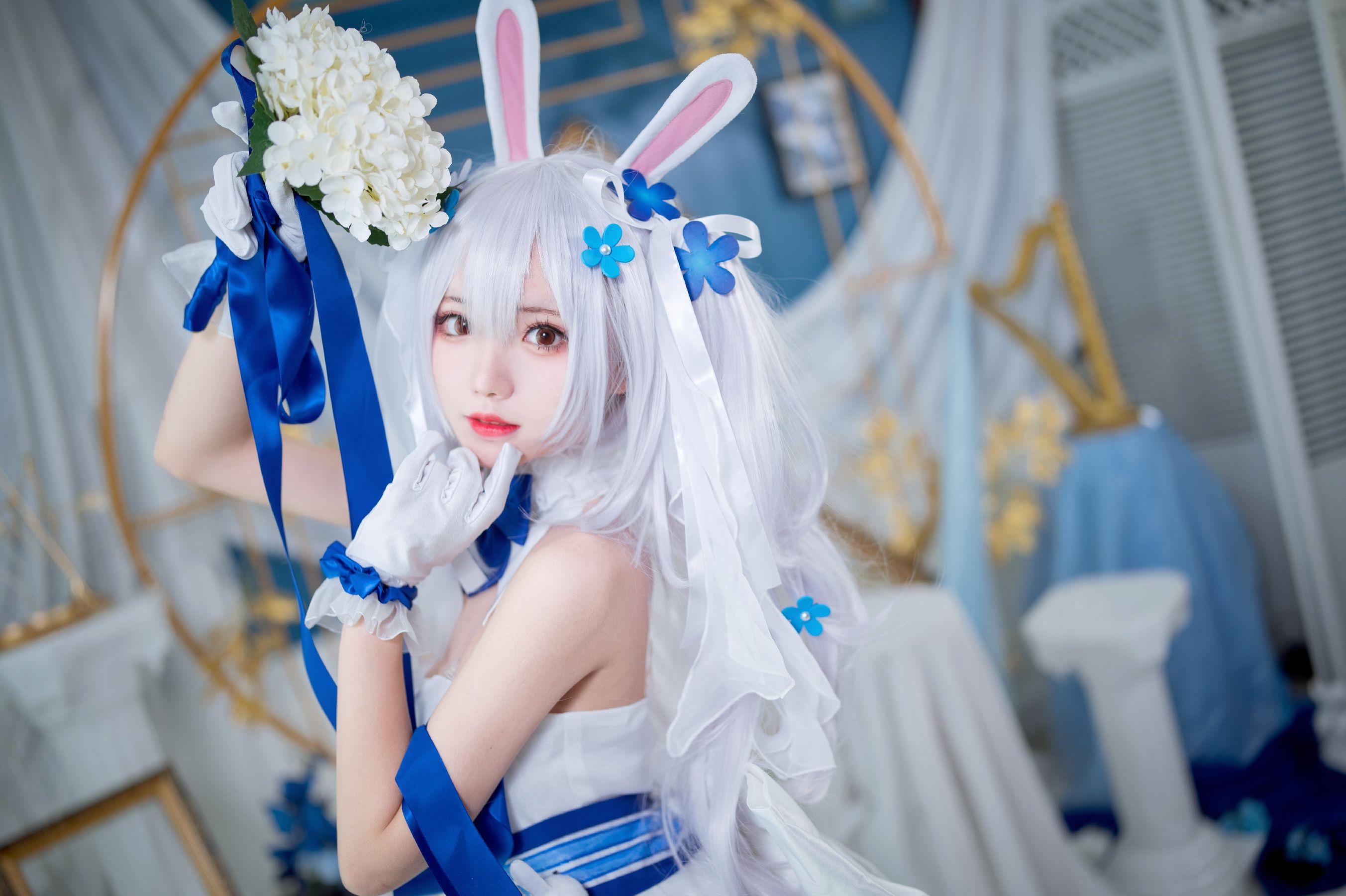 [福利COS] 花柒Hana - 拉菲花嫁/(28P)