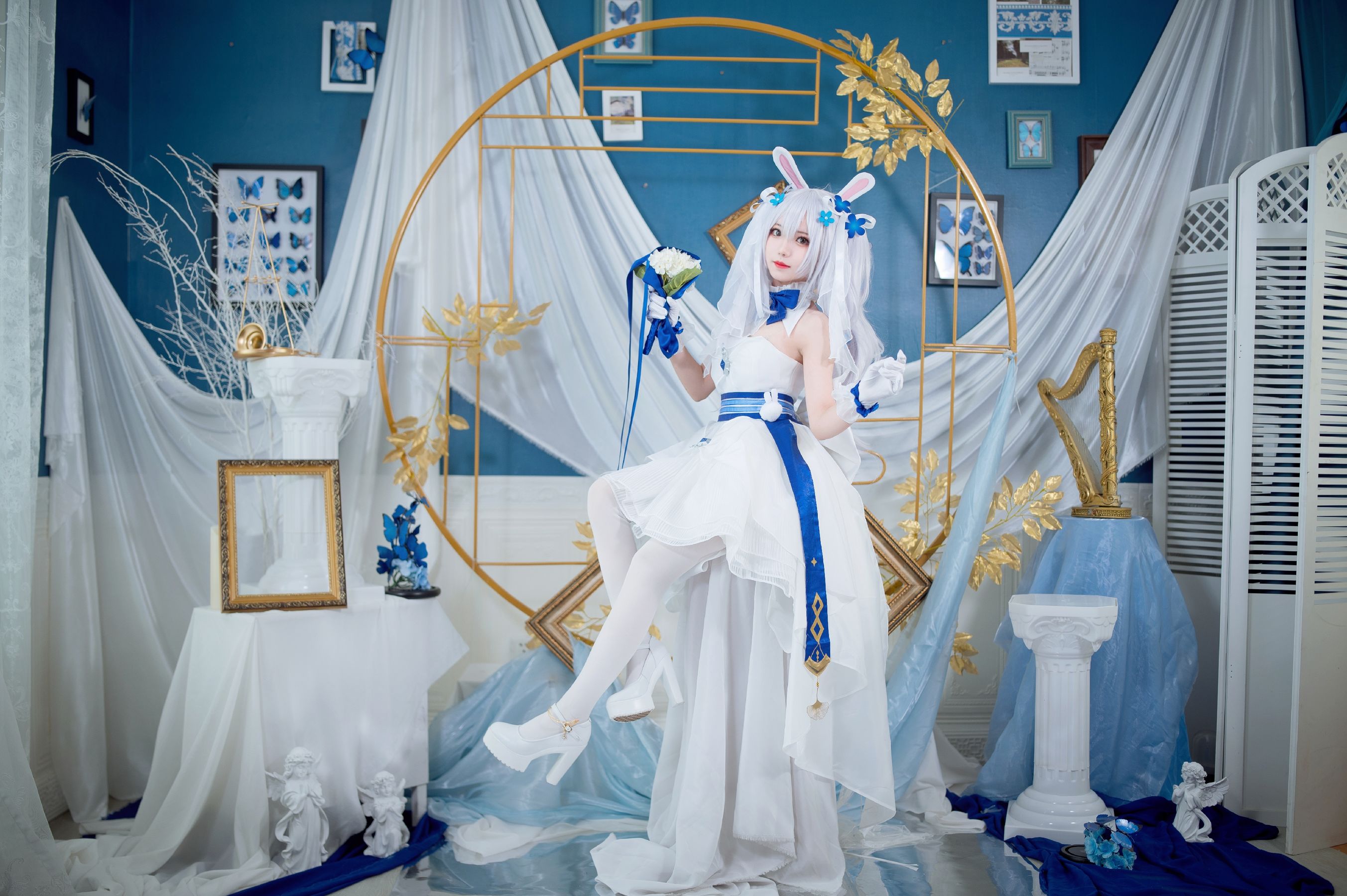 [福利COS] 花柒Hana - 拉菲花嫁/(28P)