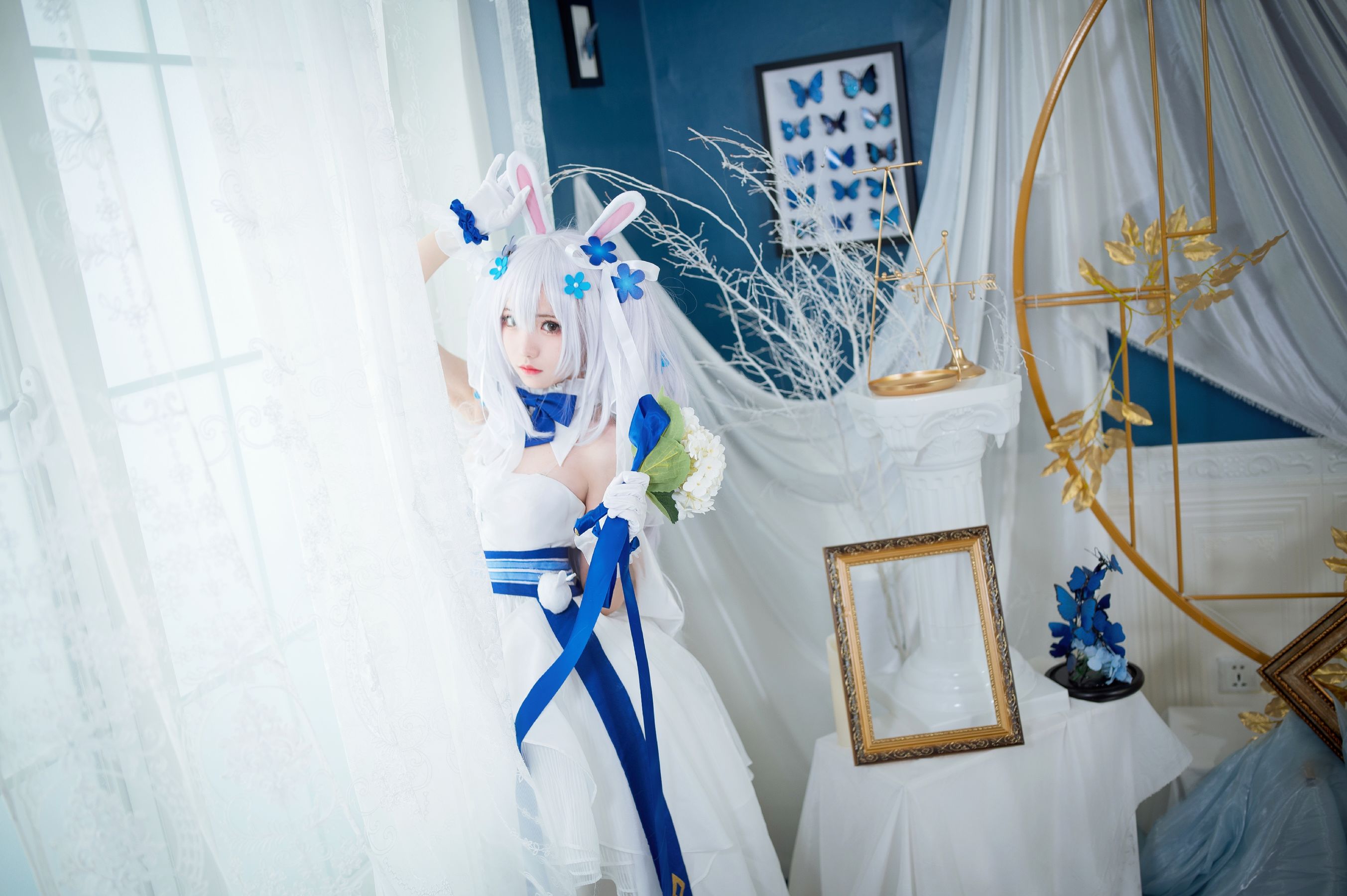 [福利COS] 花柒Hana - 拉菲花嫁/(28P)