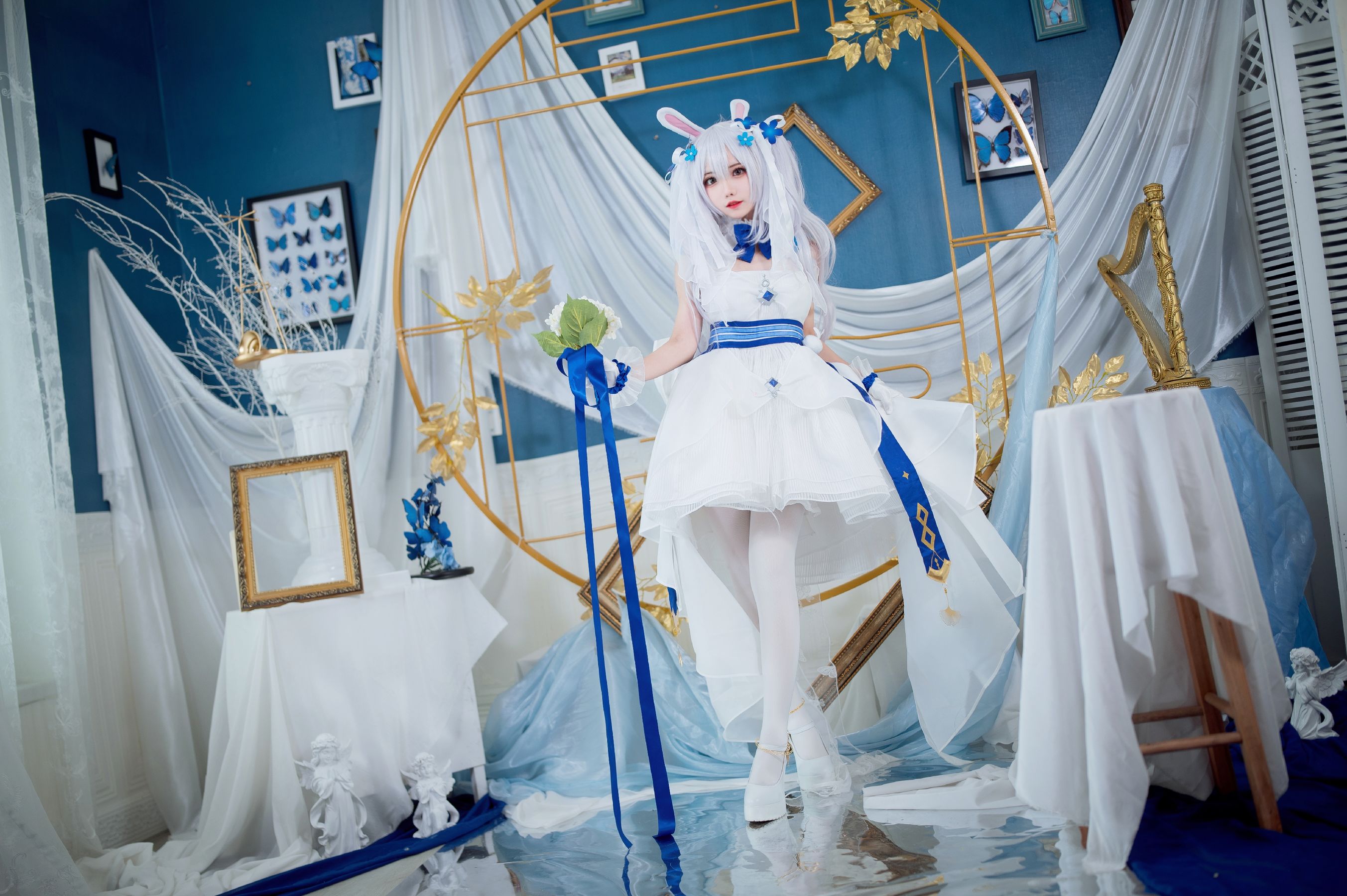 [福利COS] 花柒Hana - 拉菲花嫁/(28P)