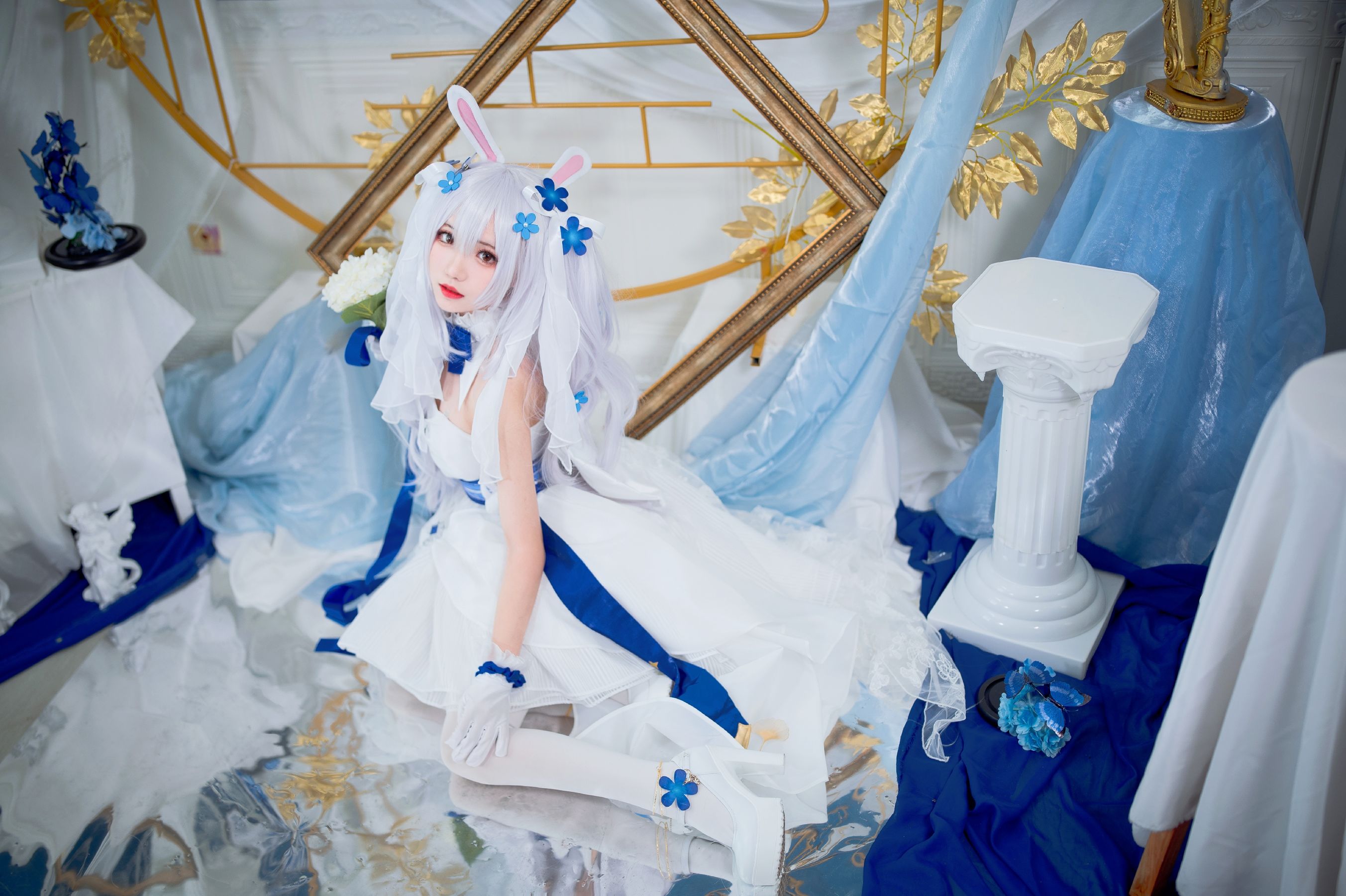 [福利COS] 花柒Hana - 拉菲花嫁/(28P)