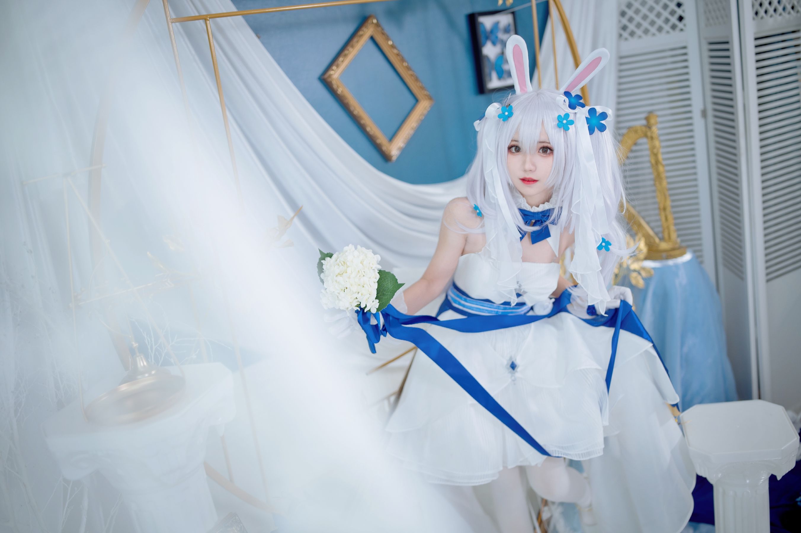 [福利COS] 花柒Hana - 拉菲花嫁/(28P)