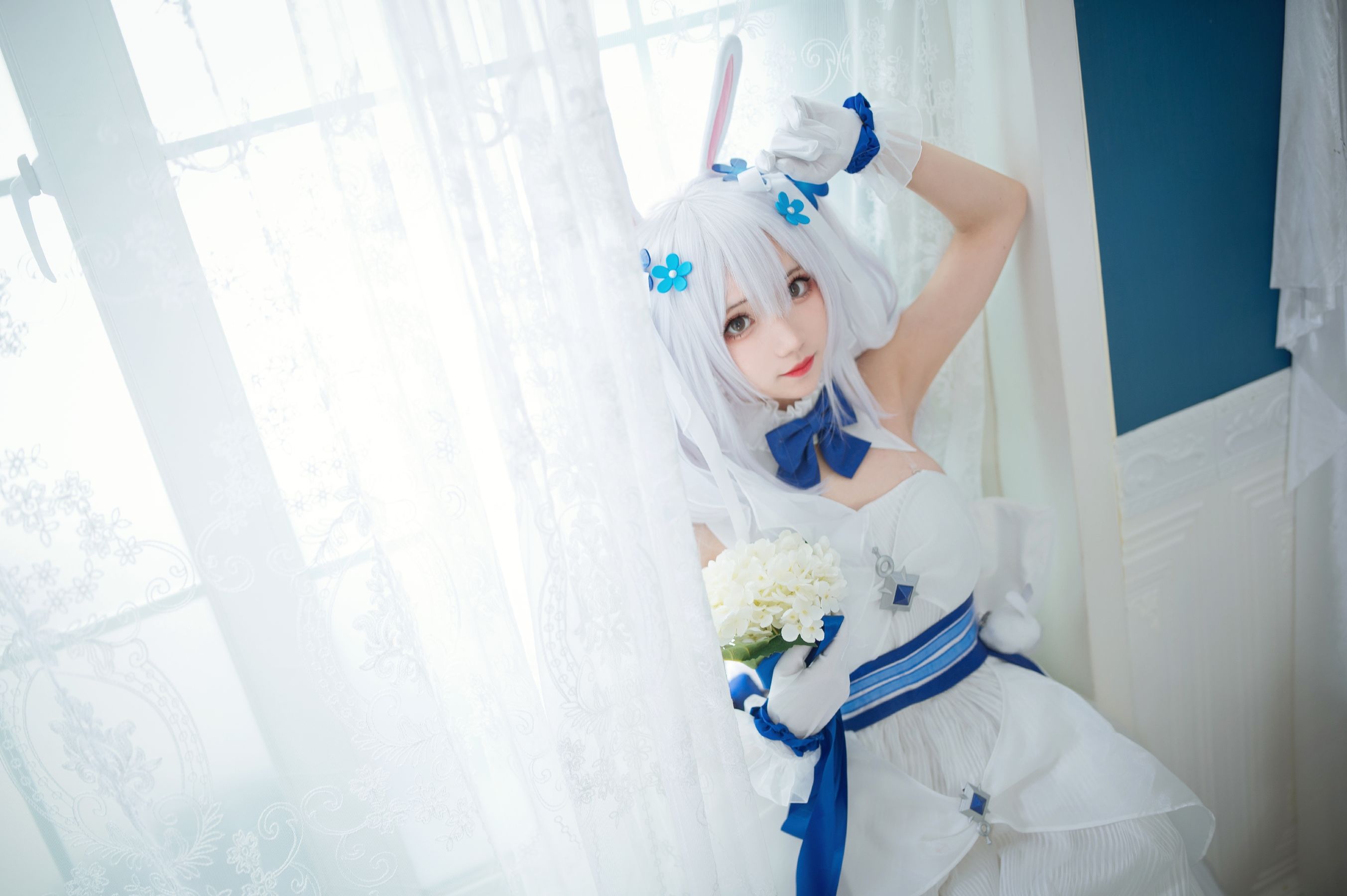 [福利COS] 花柒Hana - 拉菲花嫁/(28P)