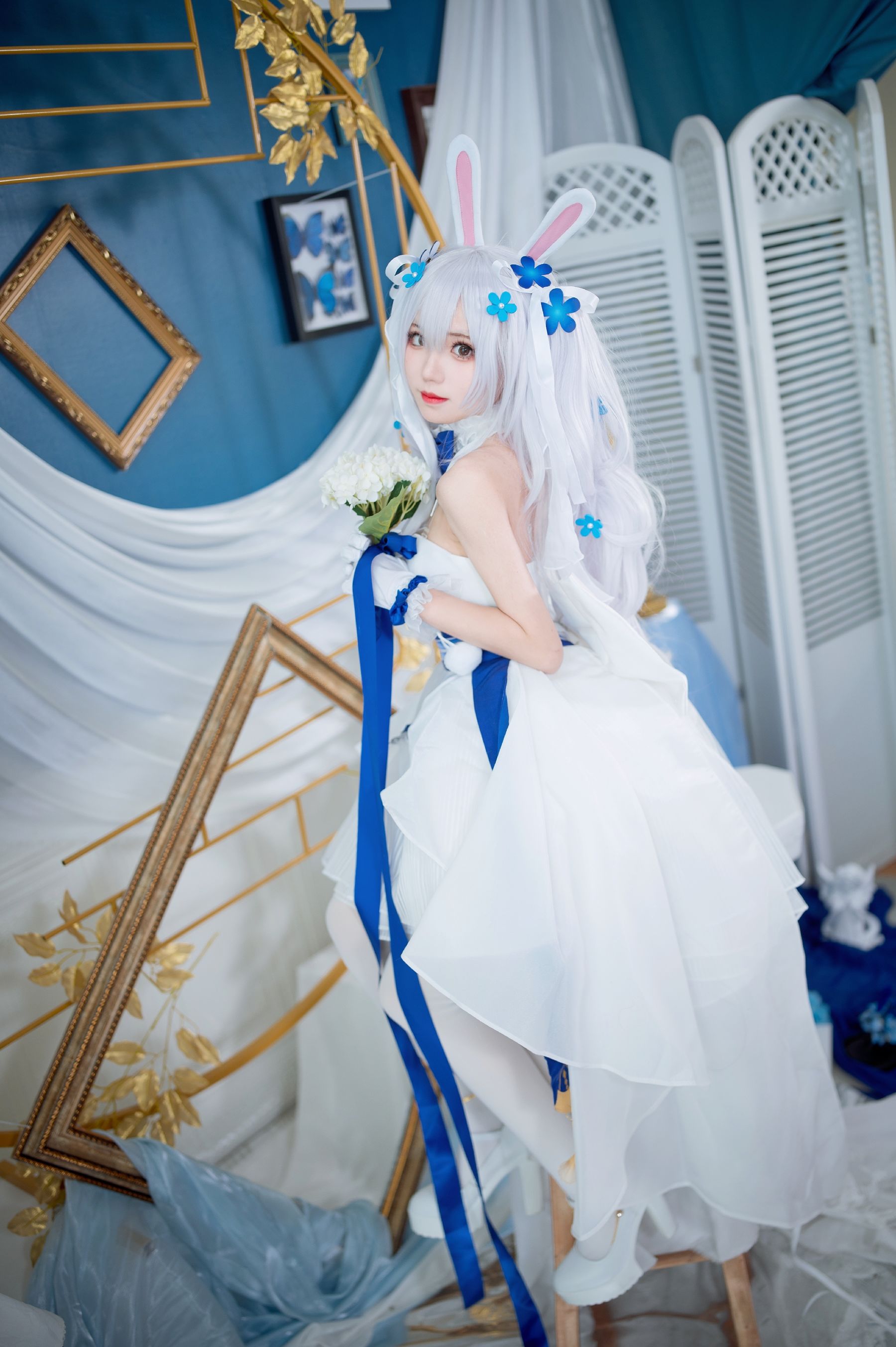 [福利COS] 花柒Hana - 拉菲花嫁/(28P)