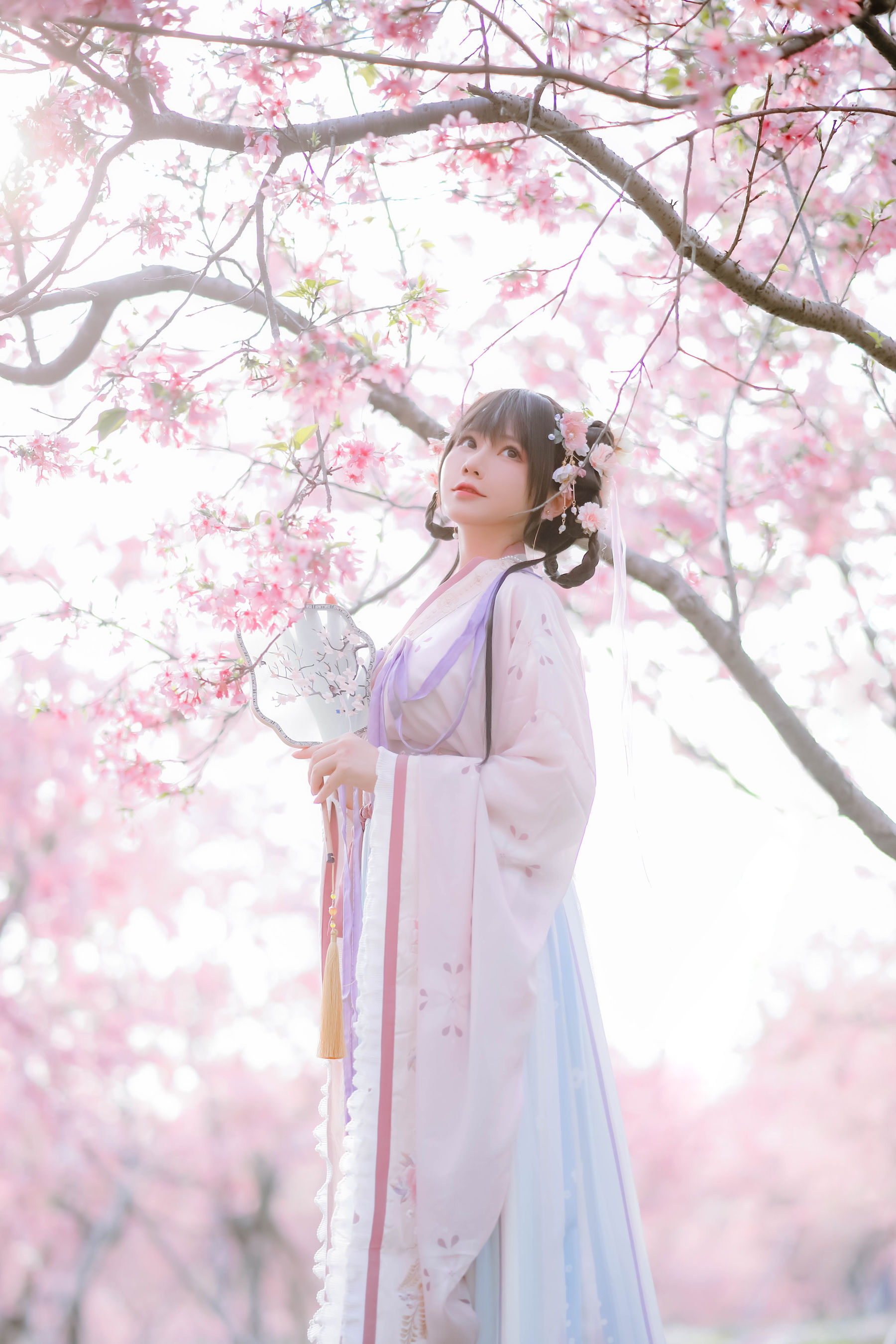 [福利COS] 萌妹子Nyako喵子 - 樱花汉服 花神祈愿/(52P)