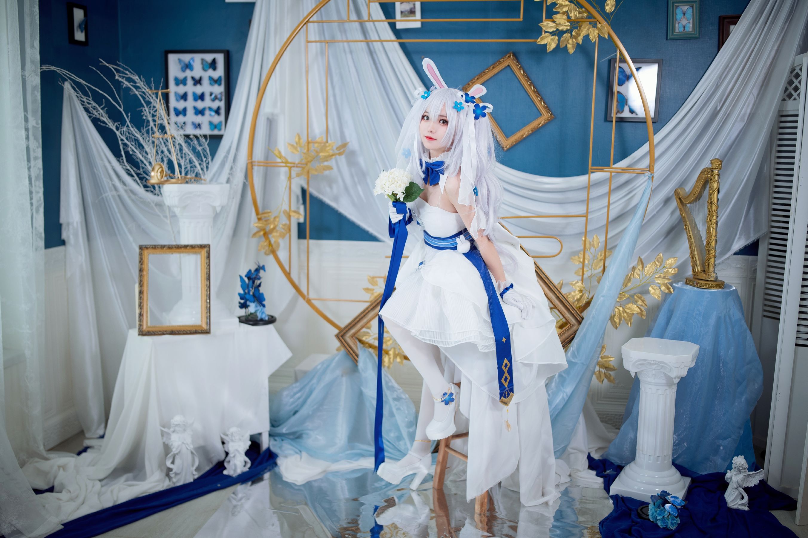 [福利COS] 花柒Hana - 拉菲花嫁/(28P)