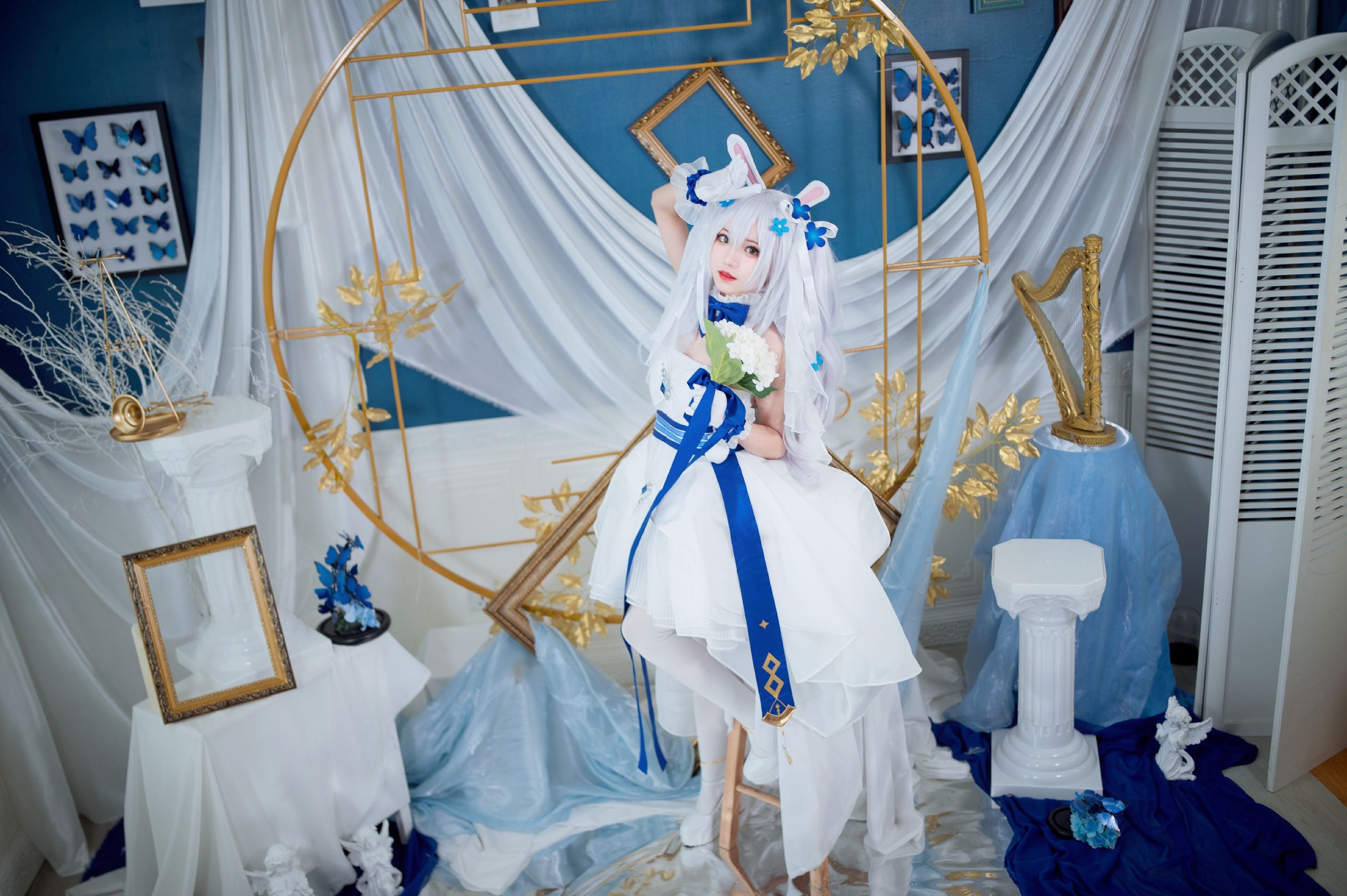 [福利COS] 花柒Hana - 拉菲花嫁/(28P)