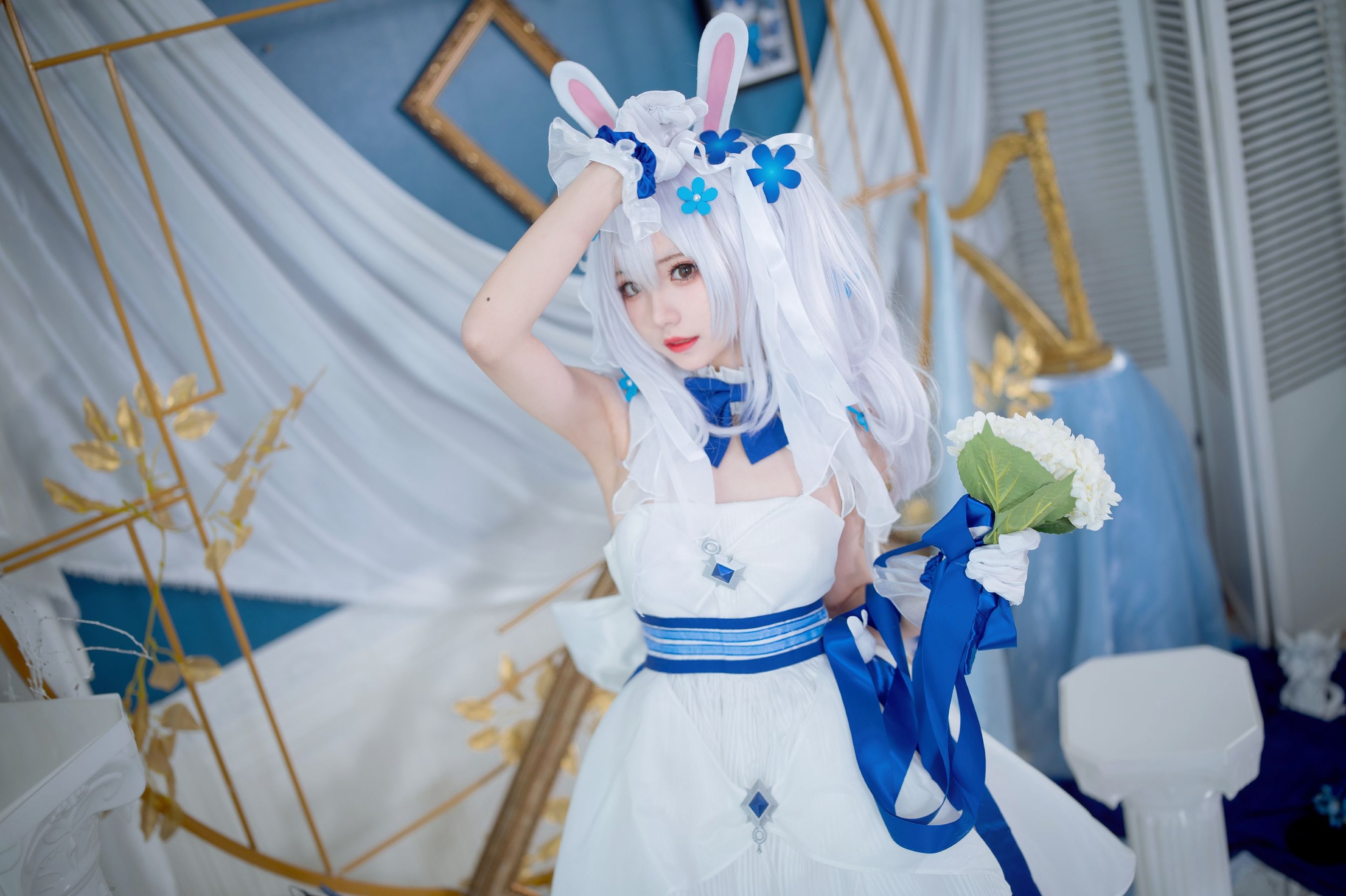 [福利COS] 花柒Hana - 拉菲花嫁/(28P)