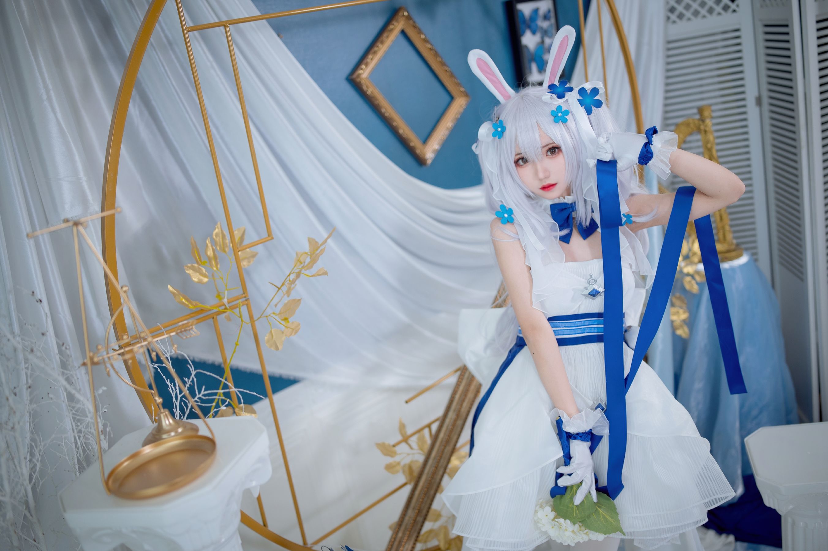 [福利COS] 花柒Hana - 拉菲花嫁/(28P)