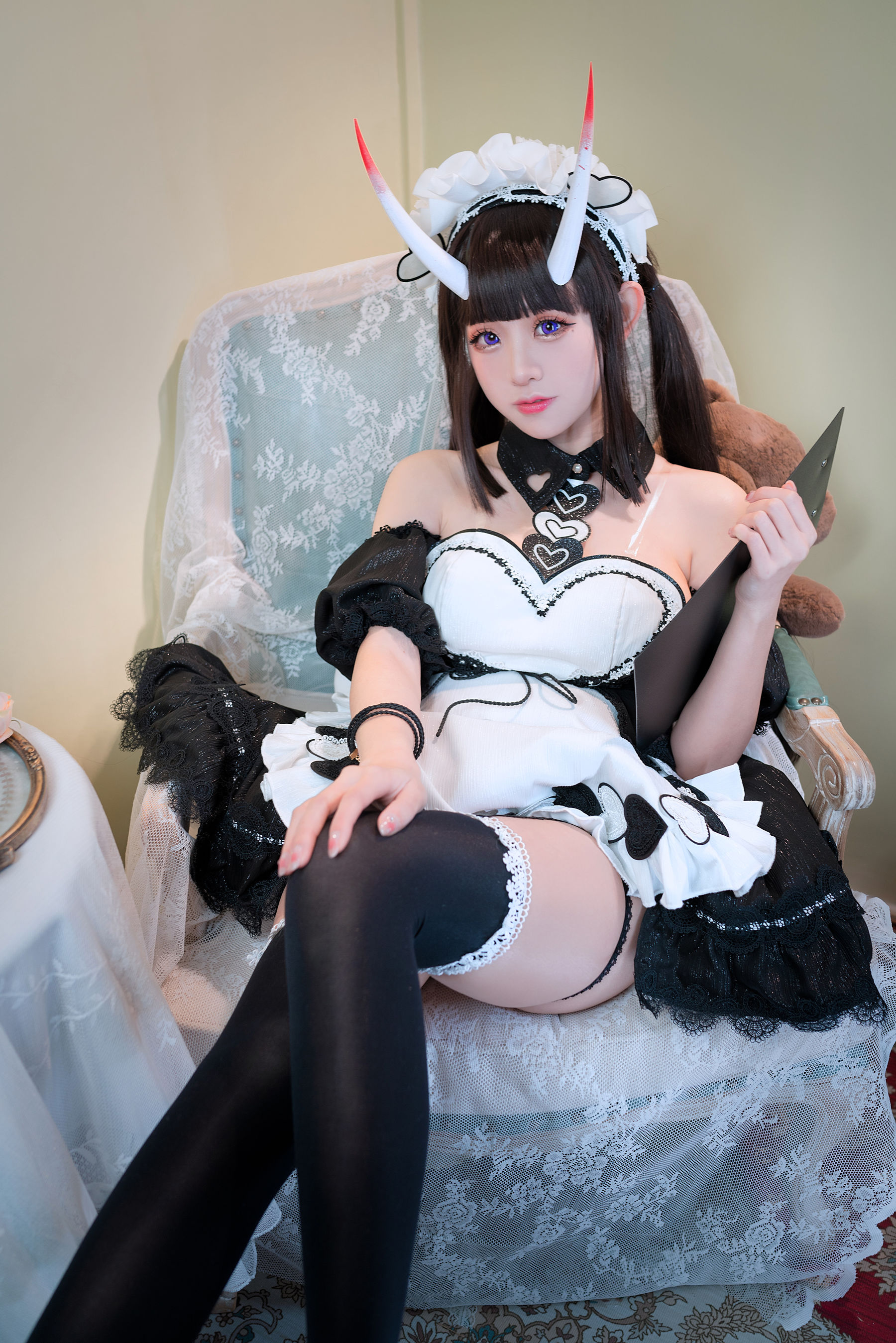 [网红COSER] miko酱ww - 碧蓝航线 能代女仆/(36P)