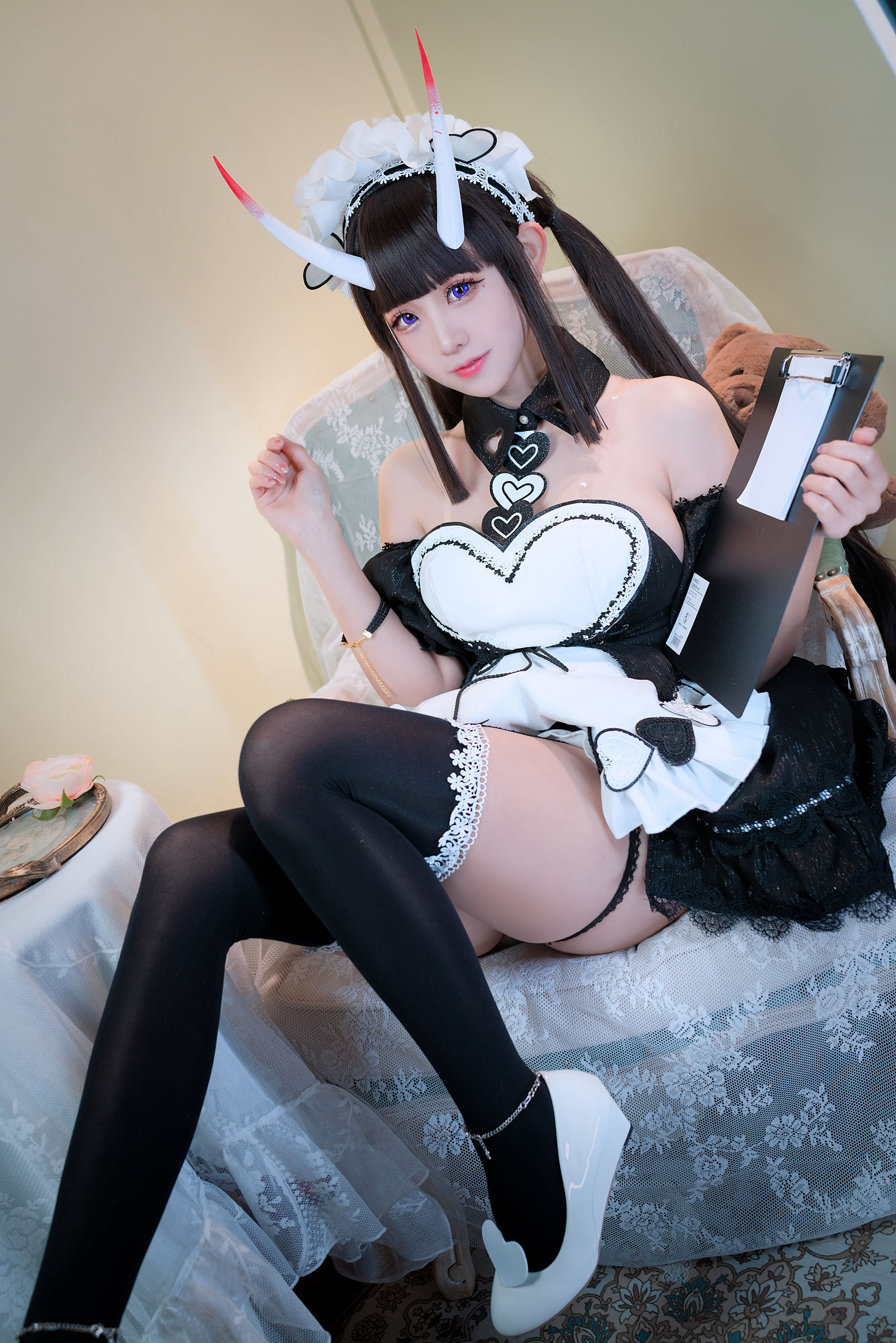 [网红COSER] miko酱ww - 碧蓝航线 能代女仆/(36P)