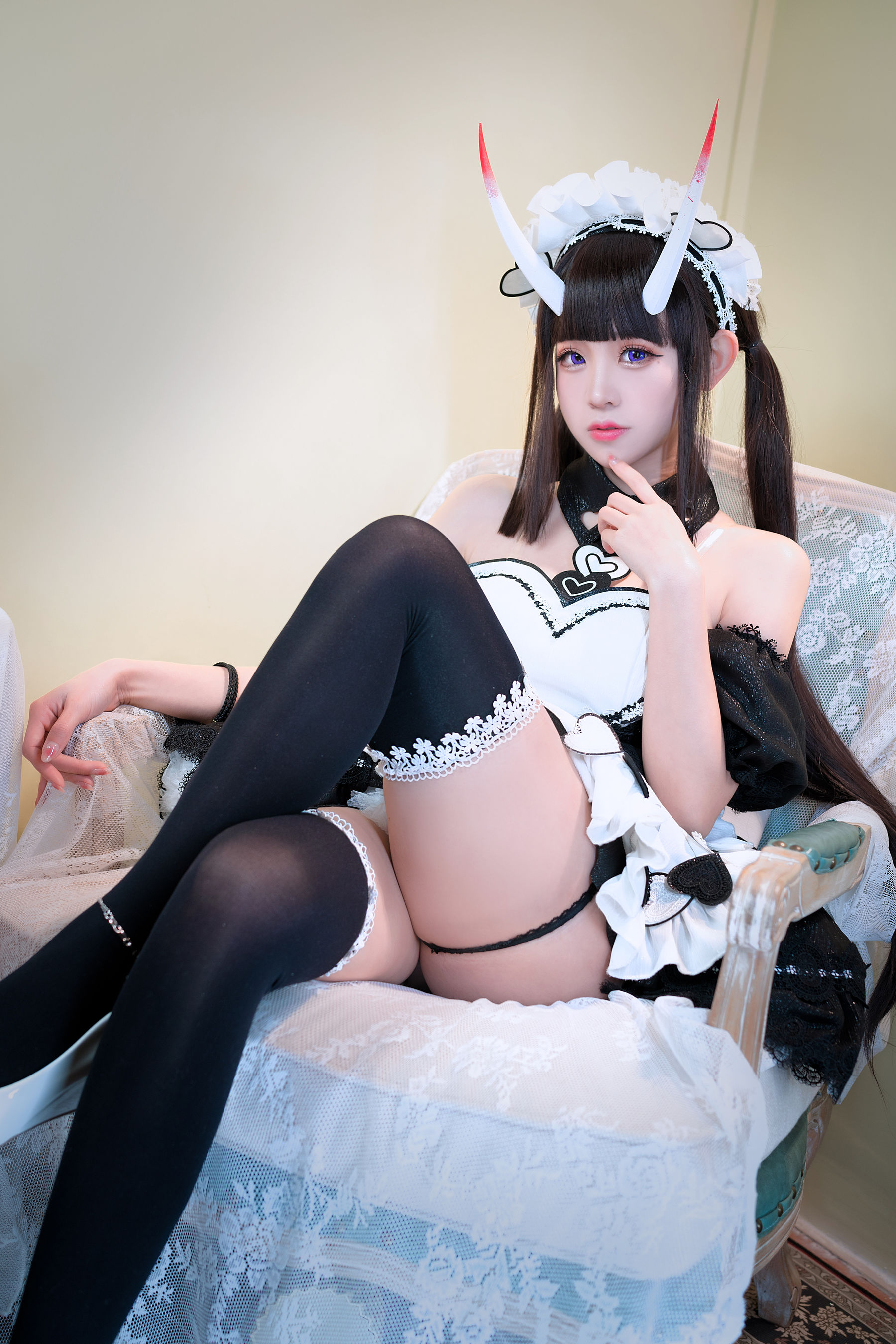 [网红COSER] miko酱ww - 碧蓝航线 能代女仆/(36P)