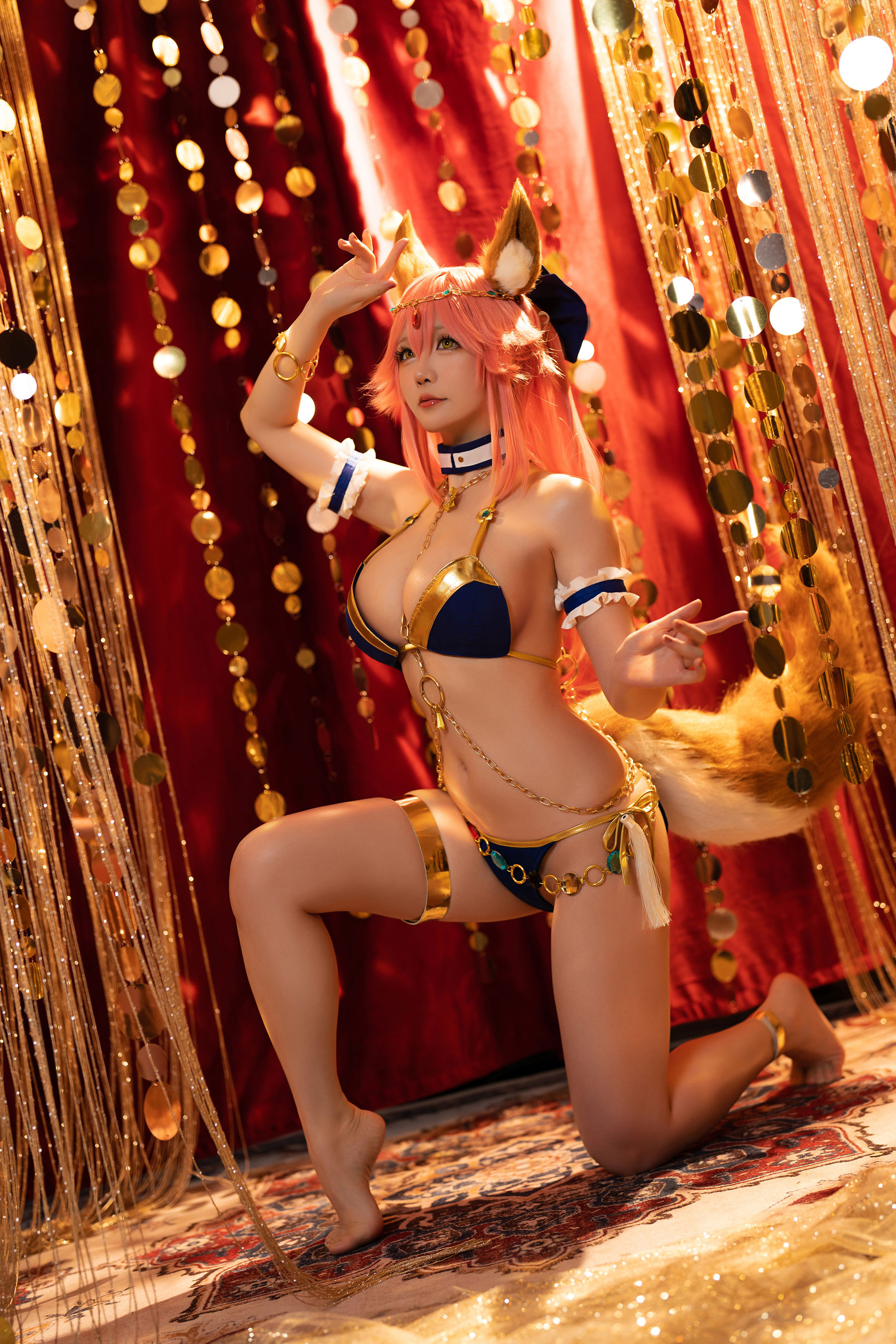 [网红COSER] Coser小姐姐星之迟迟 - 玉藻前舞娘/(36P)