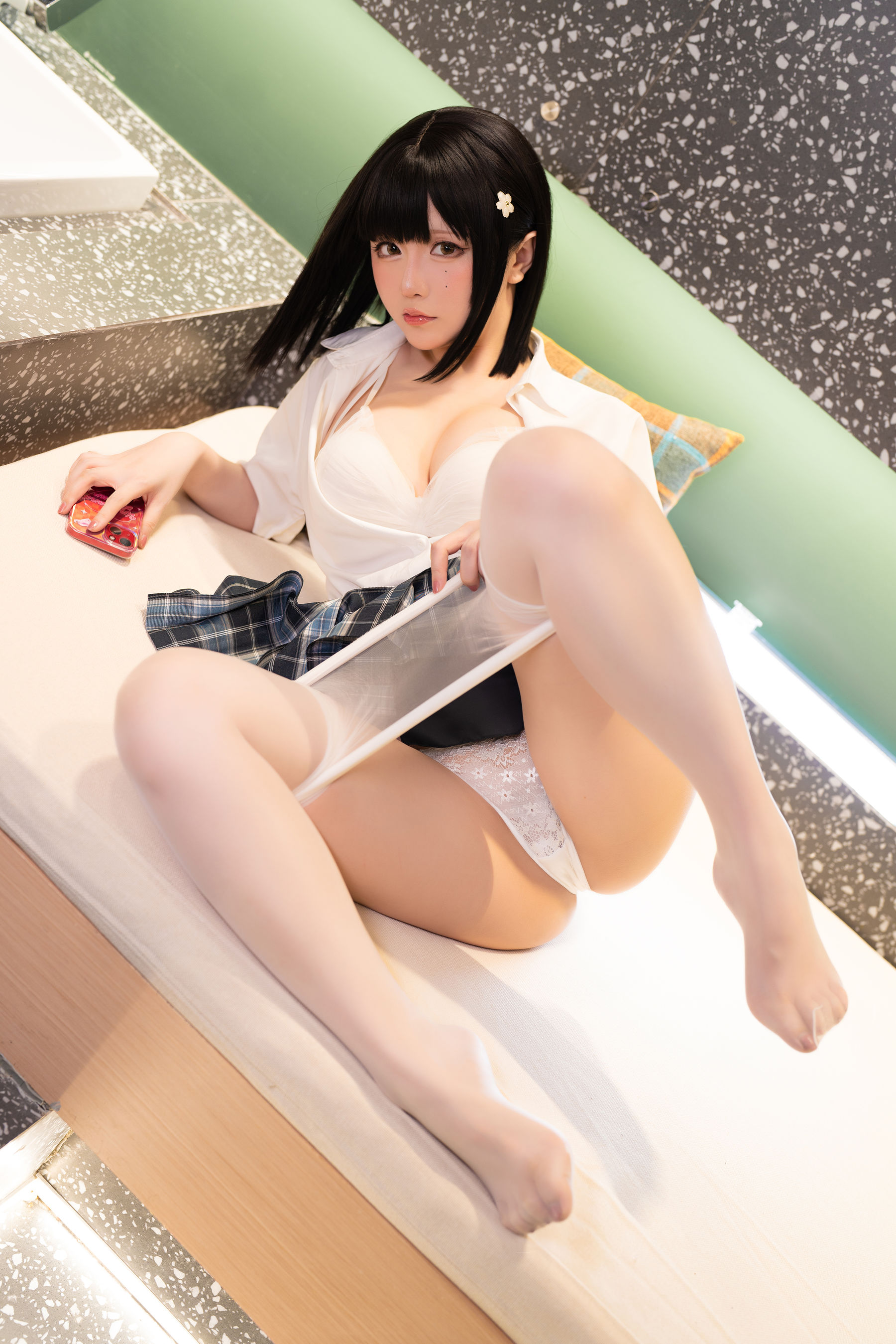 [网红COSER] Coser小姐姐星之迟迟 - 换装竞泳/(88P)