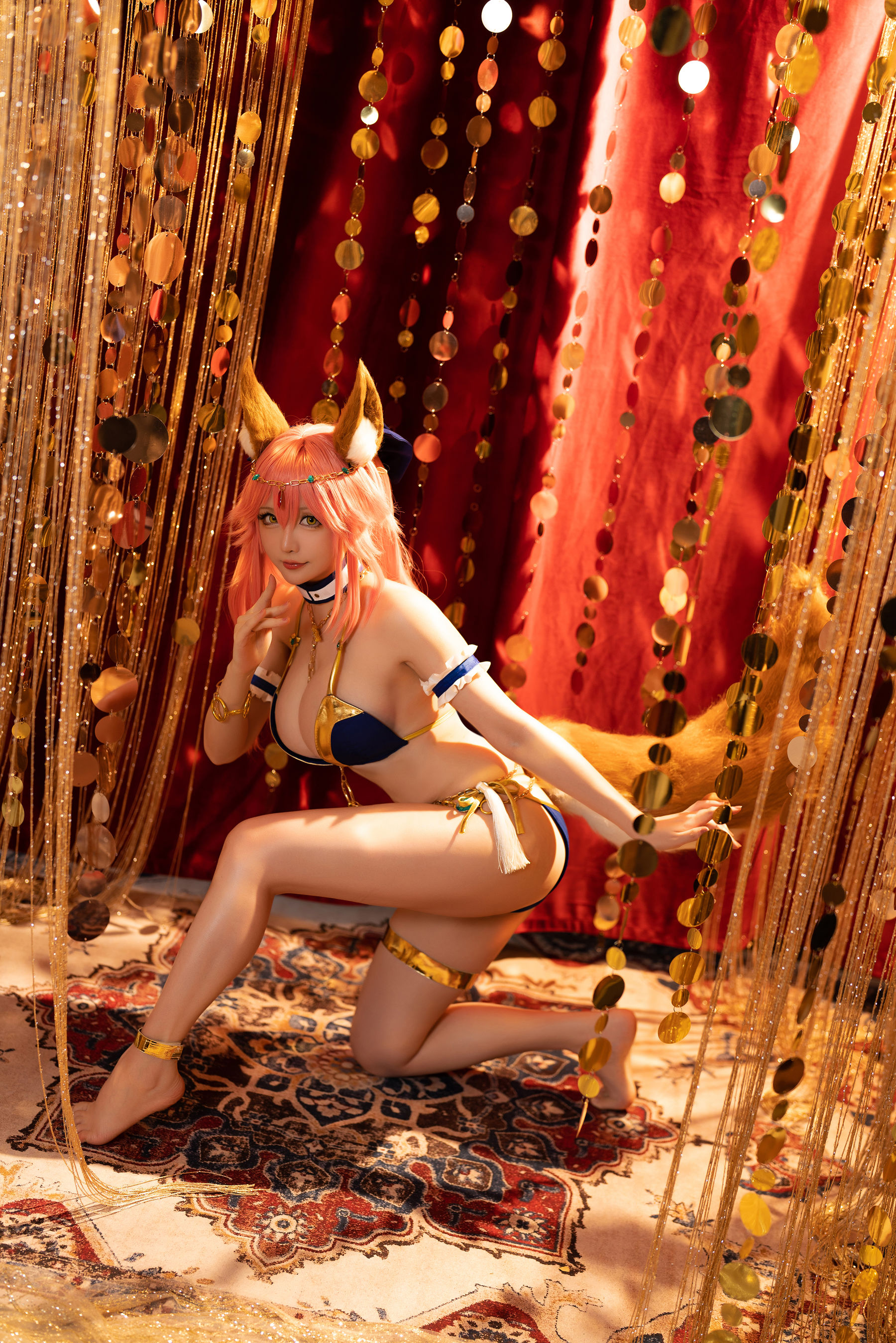 [网红COSER] Coser小姐姐星之迟迟 - 玉藻前舞娘/(36P)