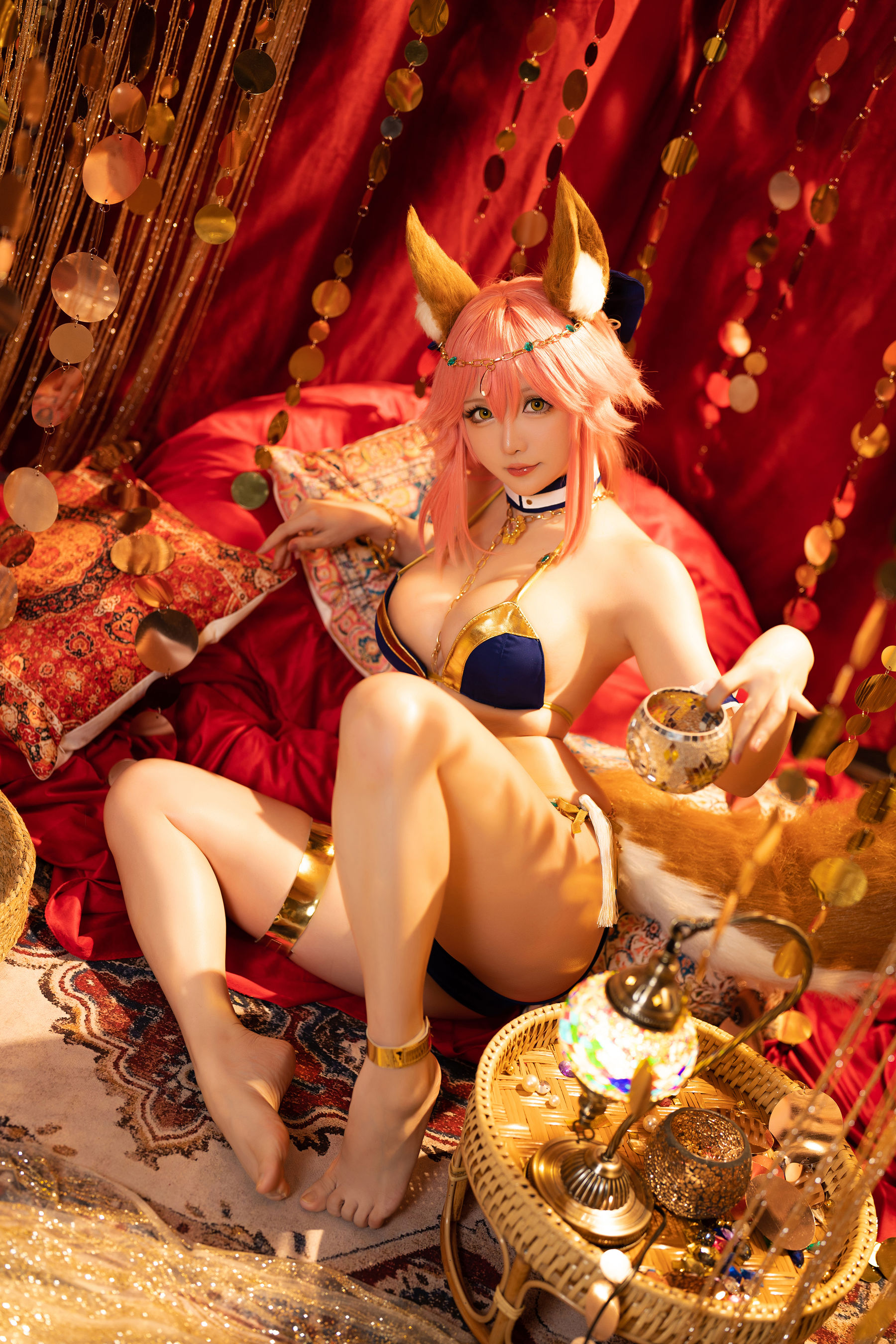 [网红COSER] Coser小姐姐星之迟迟 - 玉藻前舞娘/(36P)