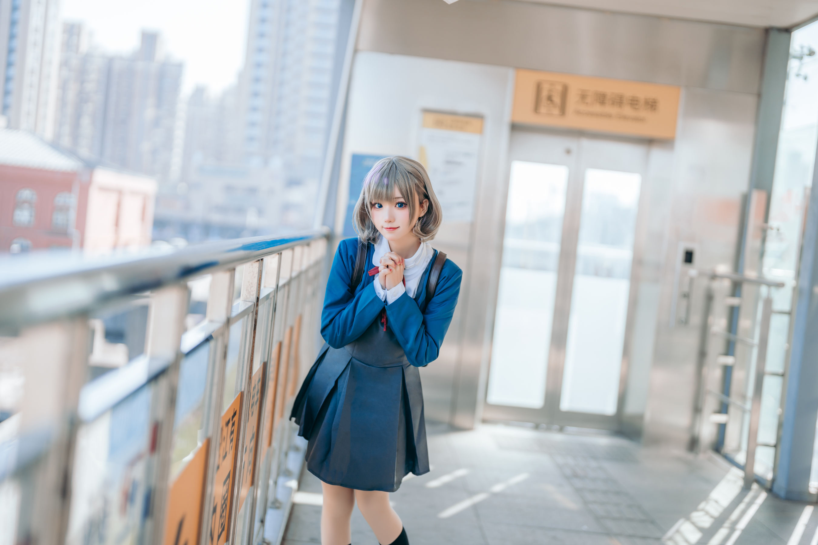 [网红COSER] 花柒Hana - 唐可可校服/(15P)