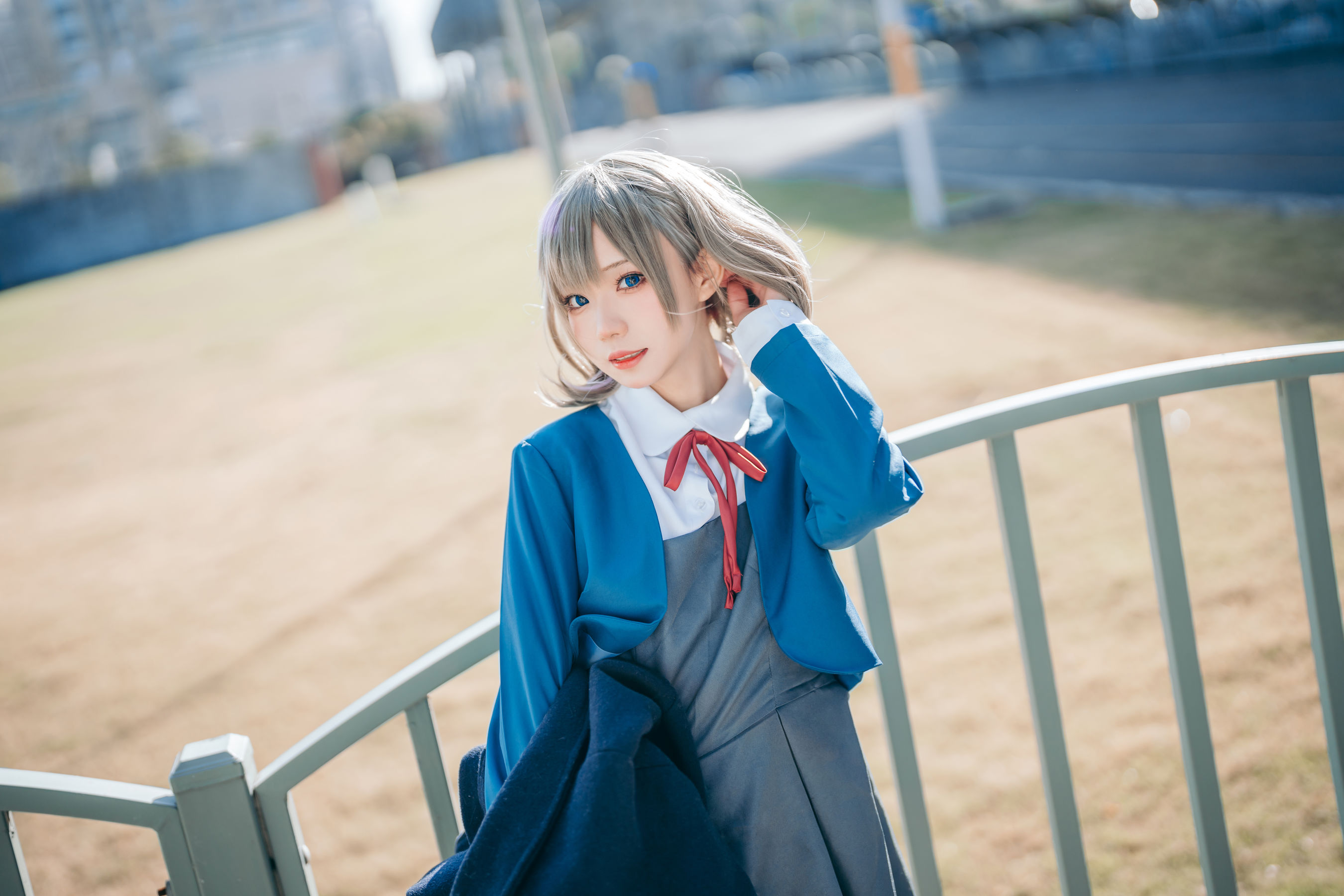 [网红COSER] 花柒Hana - 唐可可校服/(15P)