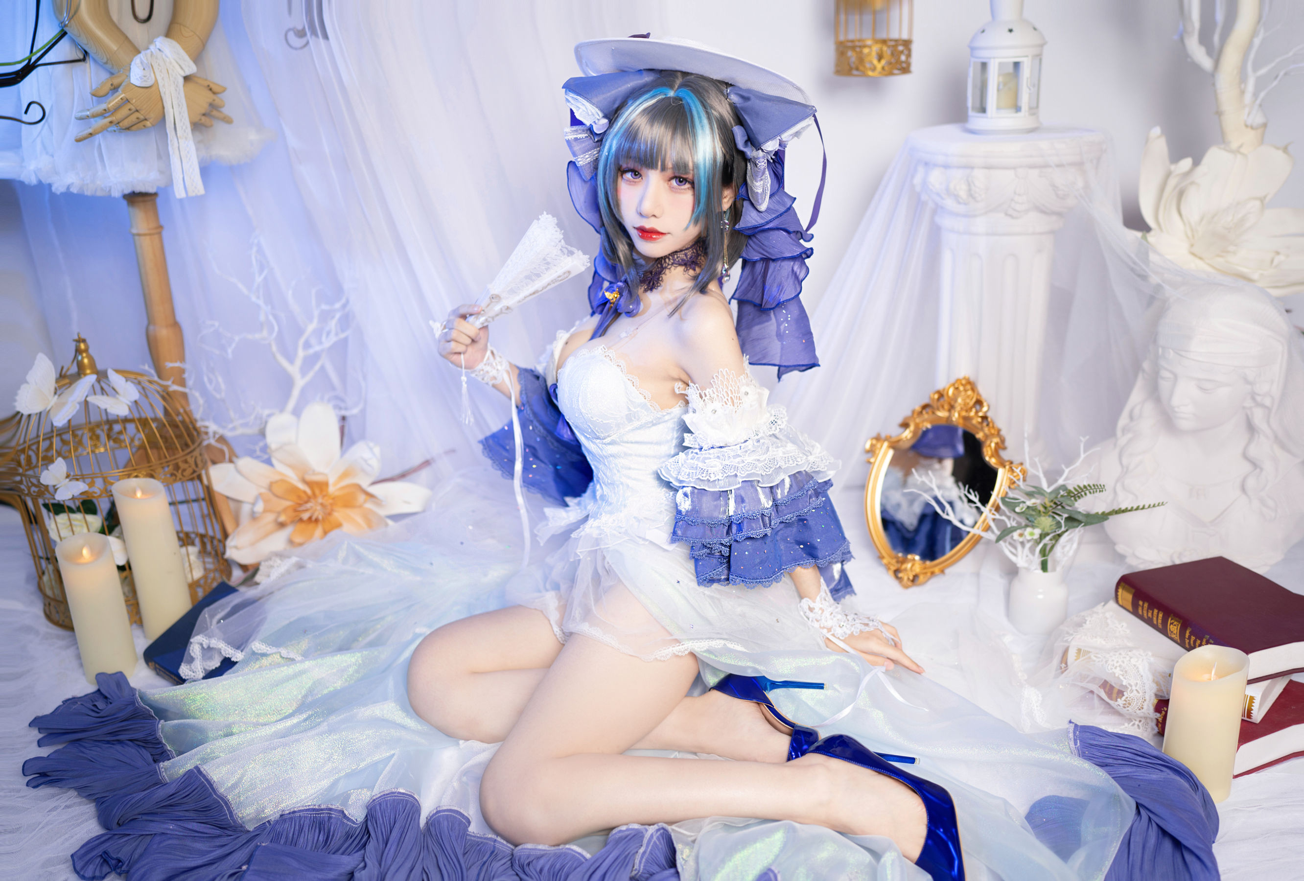 [网红COSER] 骨牙路子野 - 一月舰长 柴郡/(14P)