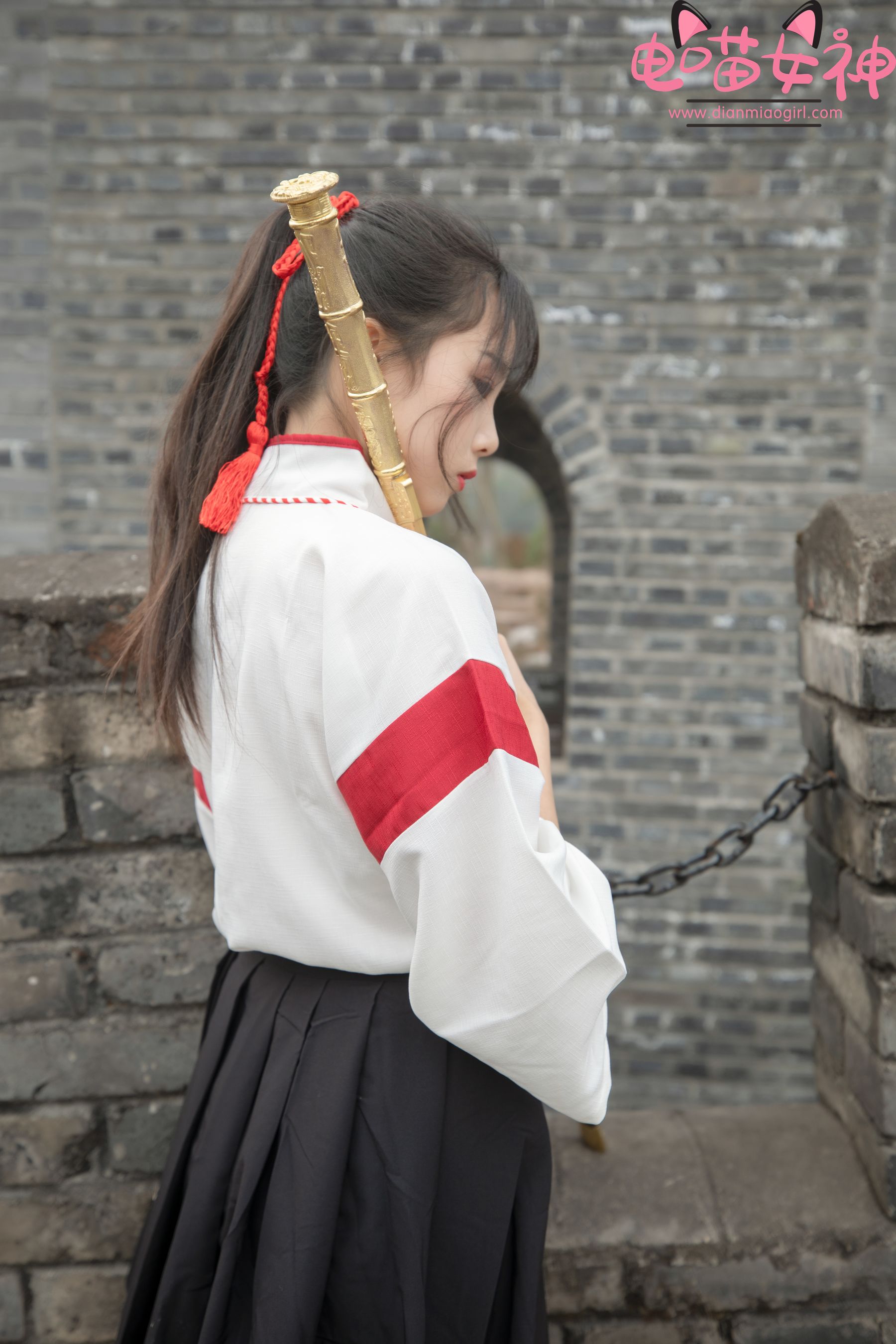 [网红COSER] 电喵女神 - 灵唯 长城古装/(70P)