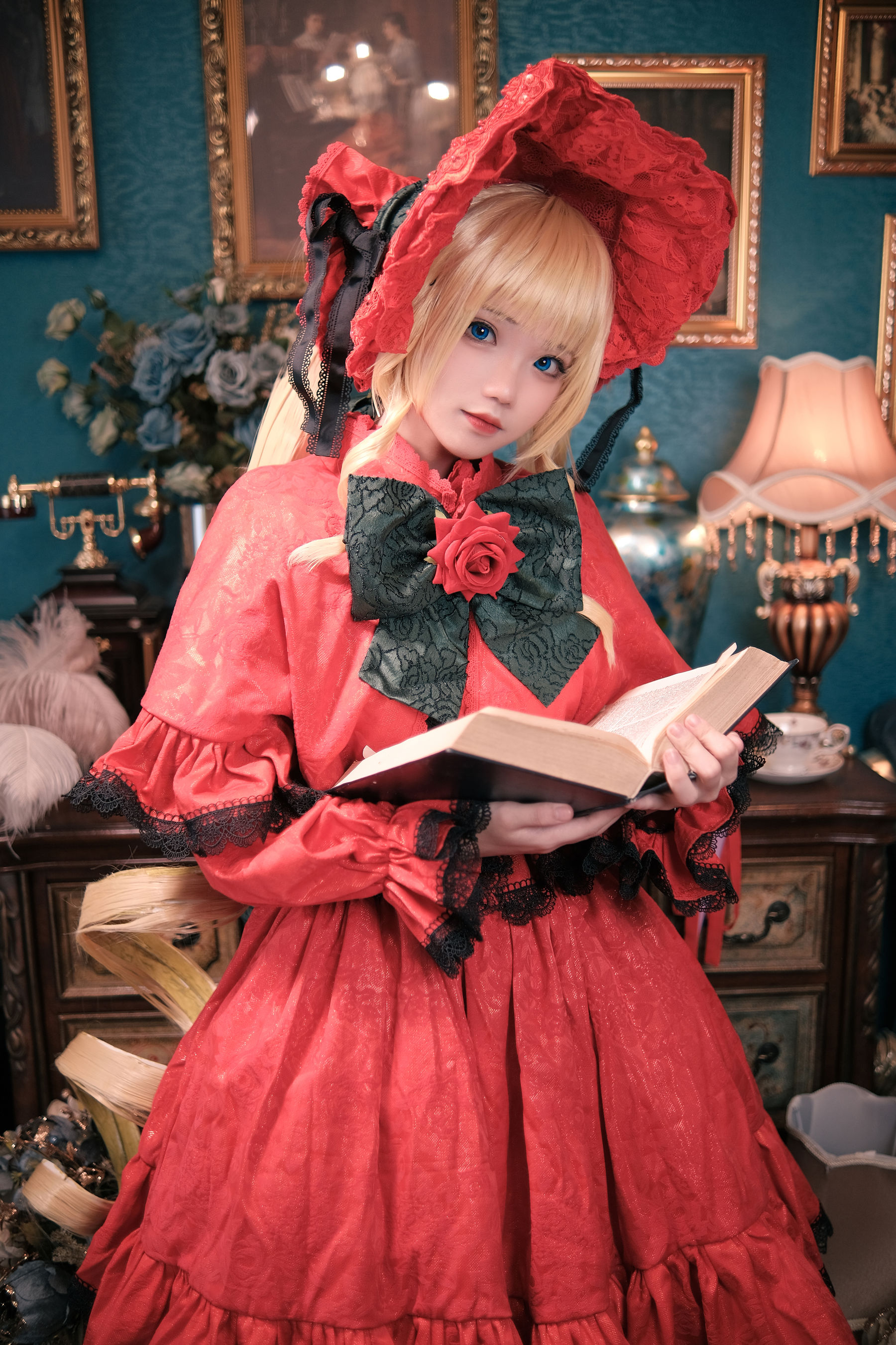 [网红COSER] 花柒Hana - 蔷薇少女/(13P)