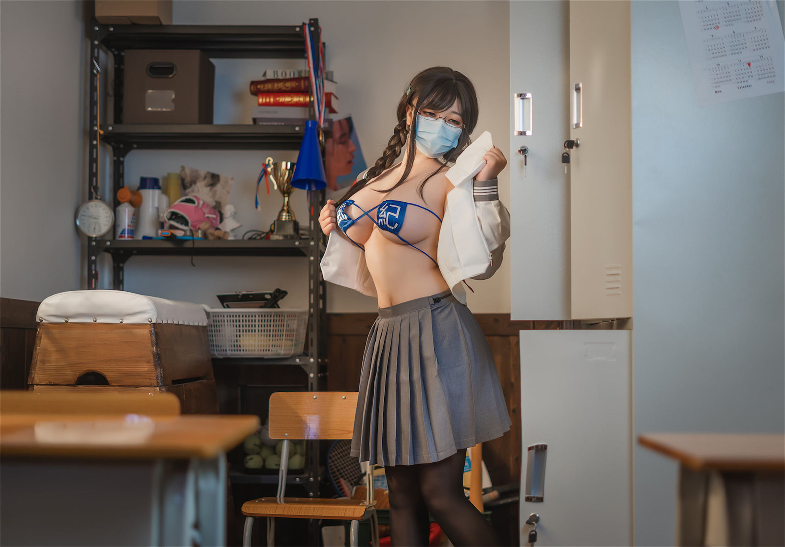 [网红COSER] 啊日日_Ganlory - 放课后风纪委少女/(51P)