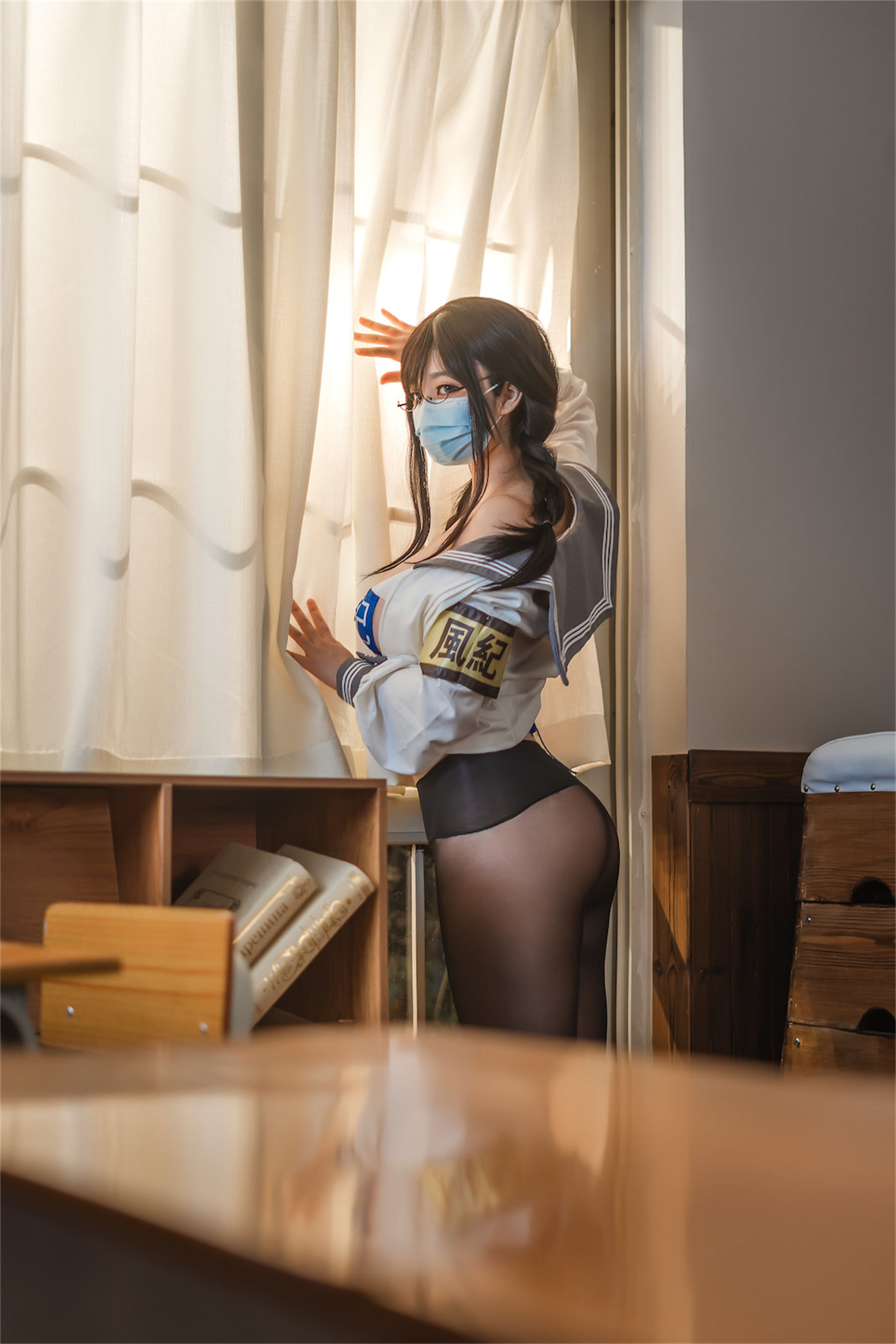 [网红COSER] 啊日日_Ganlory - 放课后风纪委少女/(51P)