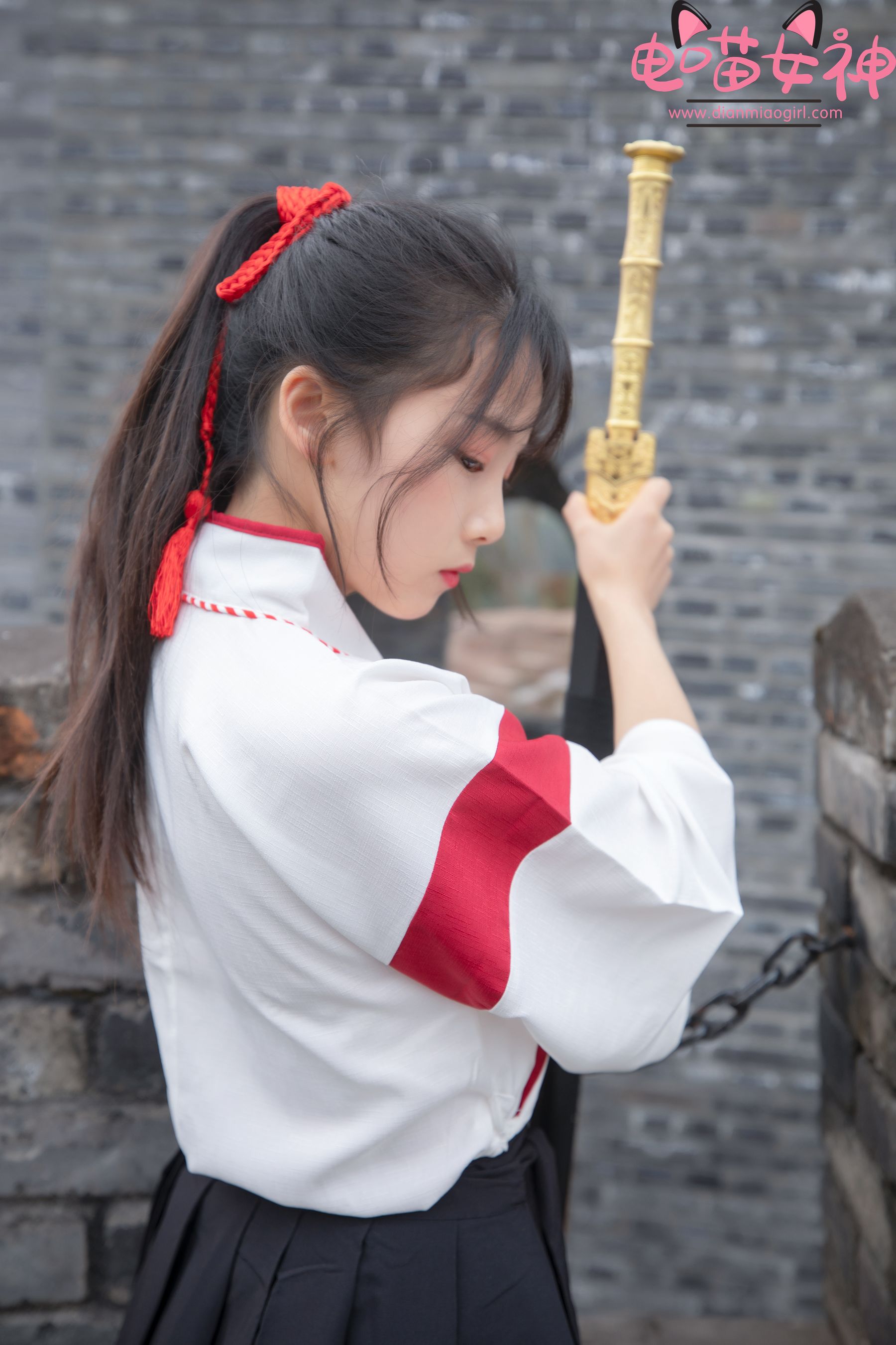 [网红COSER] 电喵女神 - 灵唯 长城古装/(70P)