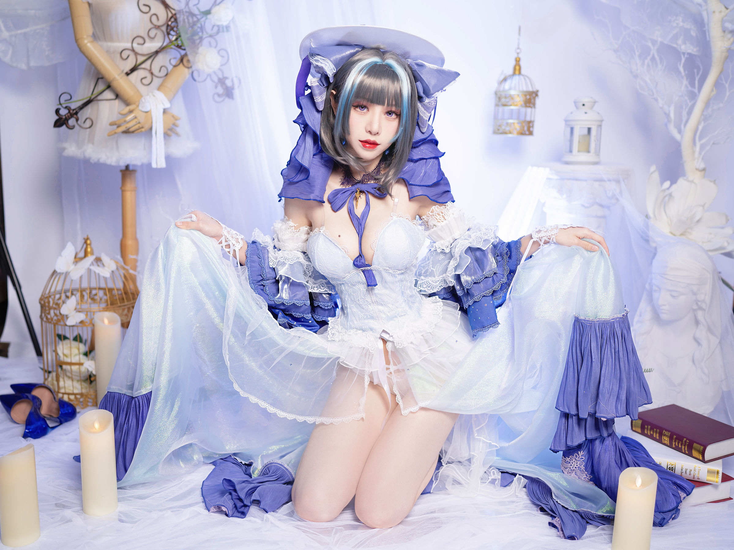 [网红COSER] 骨牙路子野 - 一月舰长 柴郡/(14P)